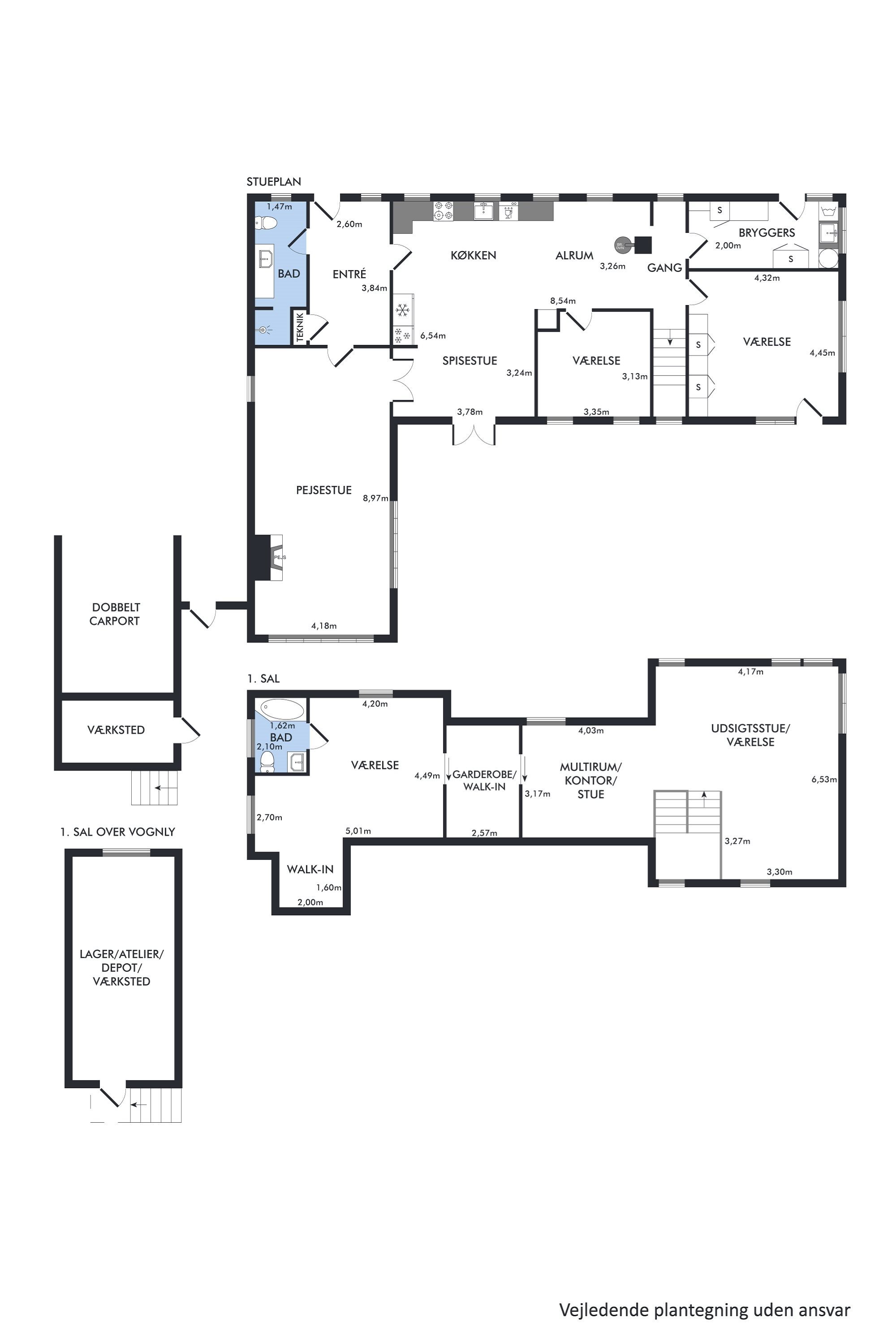 Plantegninger billede af Ormslevvej 293, Stavtrup, 8260 Viby J