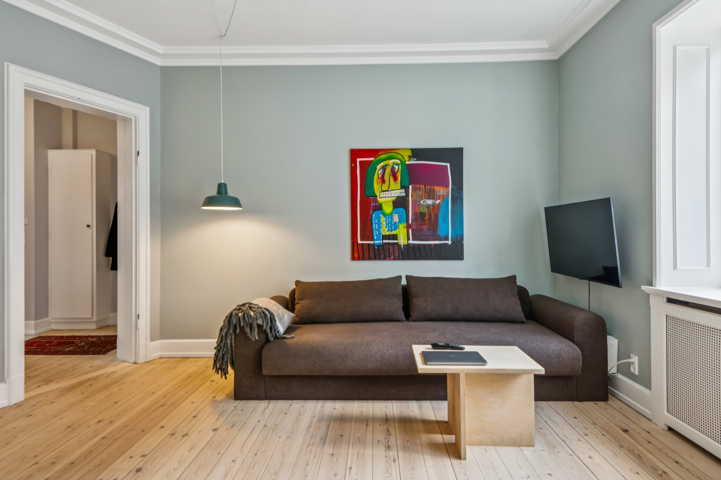 Fremhævet stue billede i fuldskærmstilstand. Billede af Østerbro 59, st.. tv., 9000 Aalborg