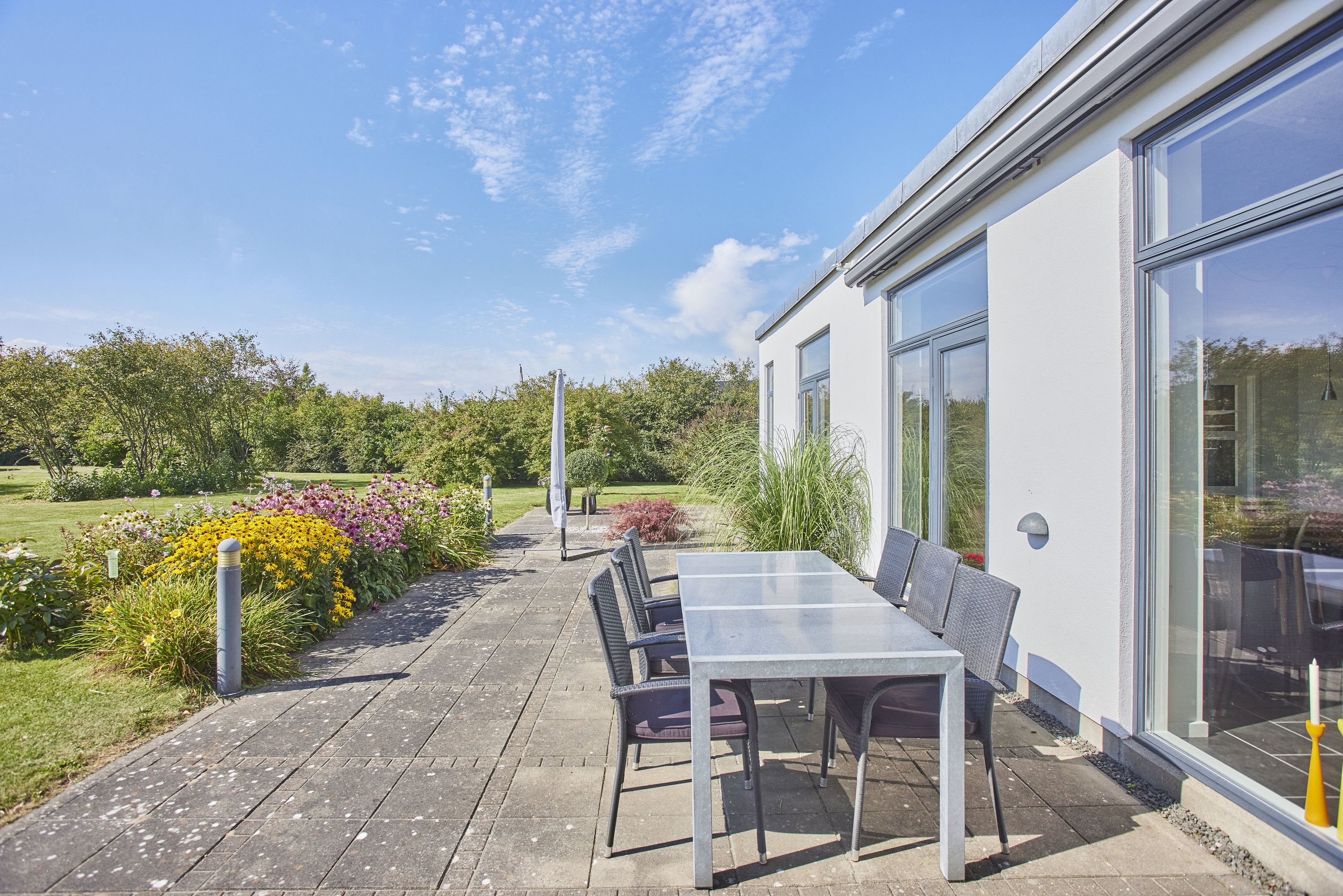 Fremhævet terrasse billede i fuldskærmstilstand. Billede af Yding Toft 4, Yding, 8752 Østbirk