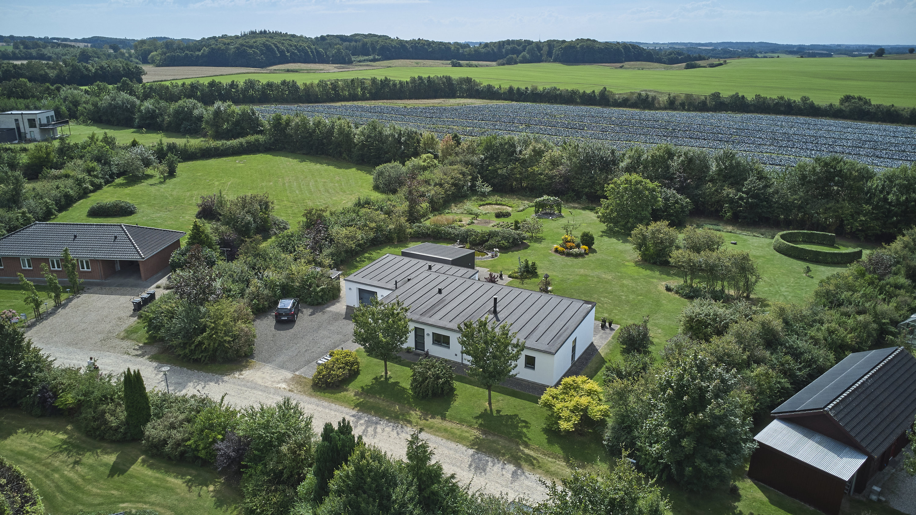 Fremhævet luftfoto billede i fuldskærmstilstand. Billede af Yding Toft 4, Yding, 8752 Østbirk