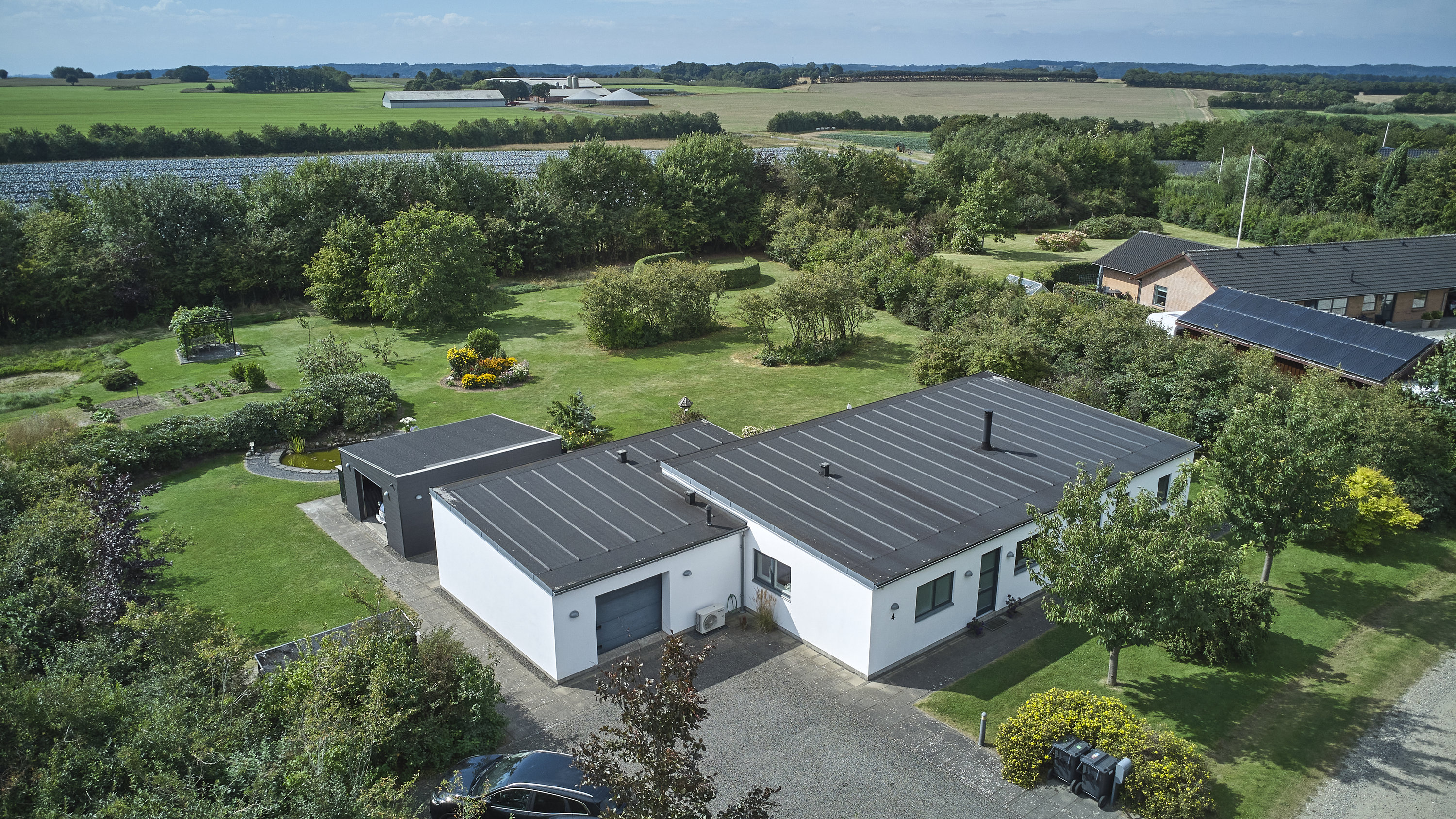 Fremhævet luftfoto billede i fuldskærmstilstand. Billede af Yding Toft 4, Yding, 8752 Østbirk