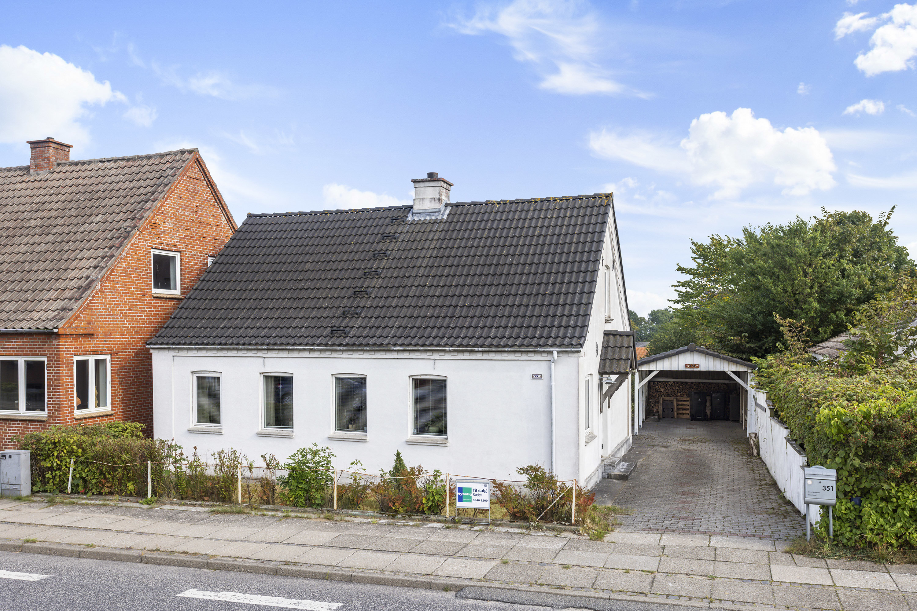 Miniaturebillede 2: facade. Billede af Østkystvejen 351, Voerså, 9300 Sæby