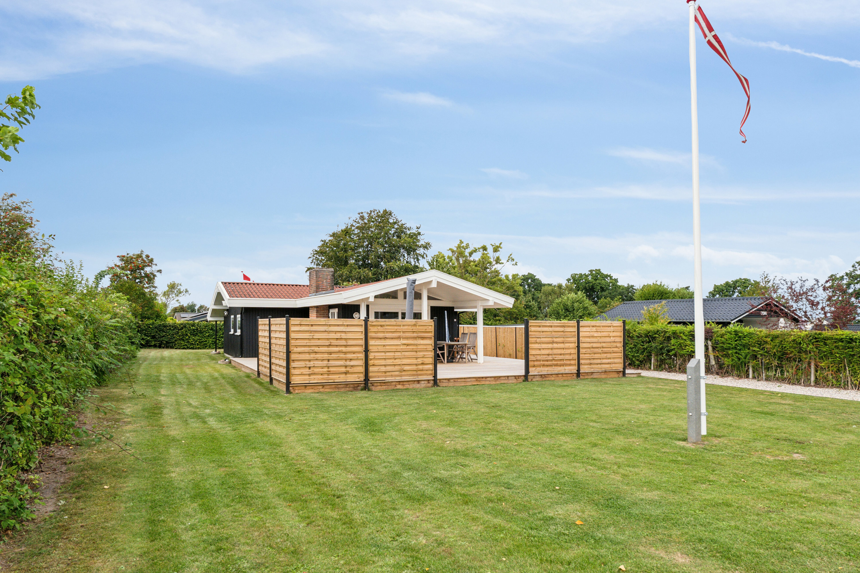 Fremhævet set fra haven billede i fuldskærmstilstand. Billede af Ausasvej 3, Østerballe, 5450 Otterup