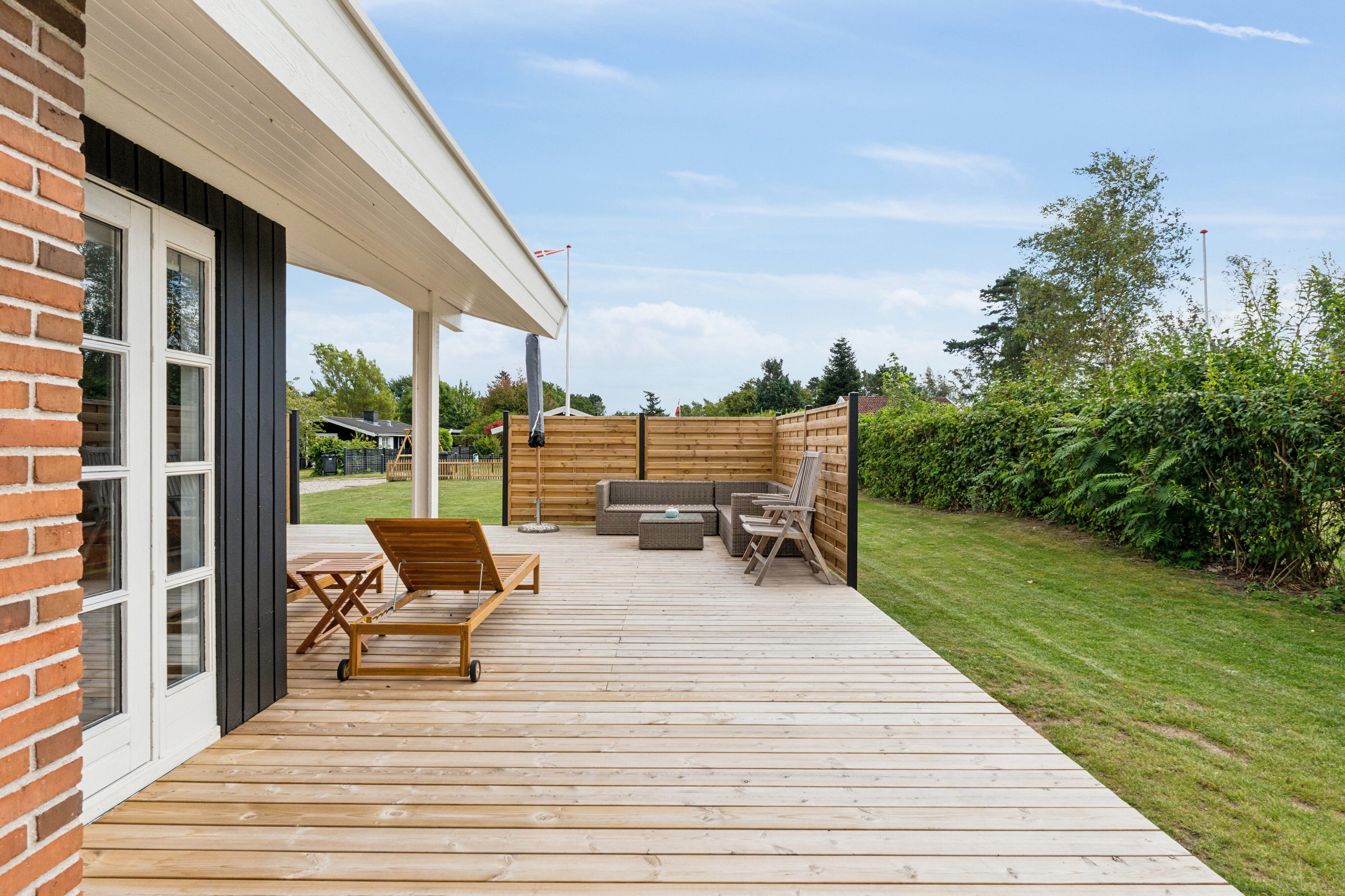 Fremhævet set fra haven billede i fuldskærmstilstand. Billede af Ausasvej 3, Østerballe, 5450 Otterup