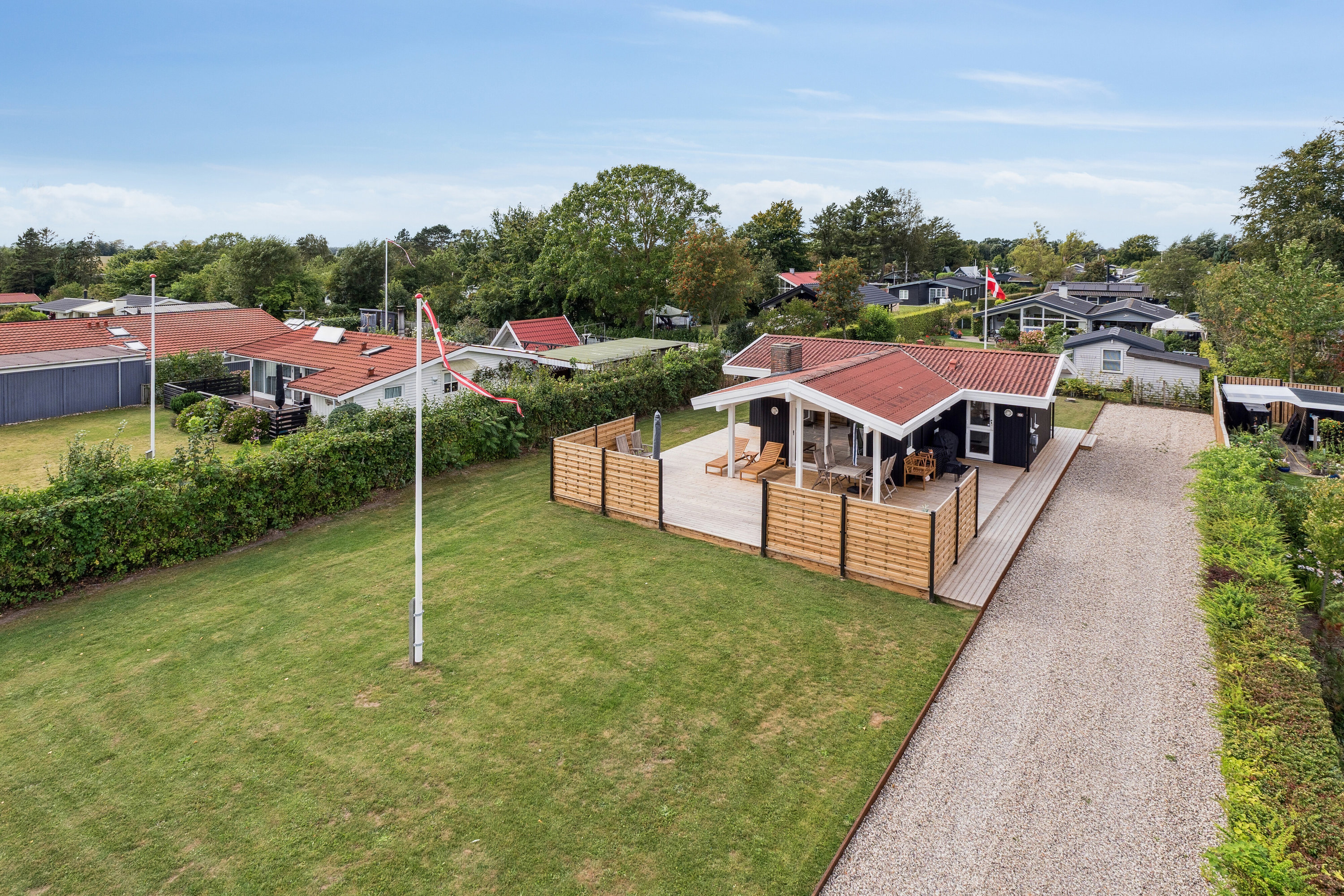 Fritidshus: Luftfoto på Ausasvej 3, Østerballe, 5450 Otterup