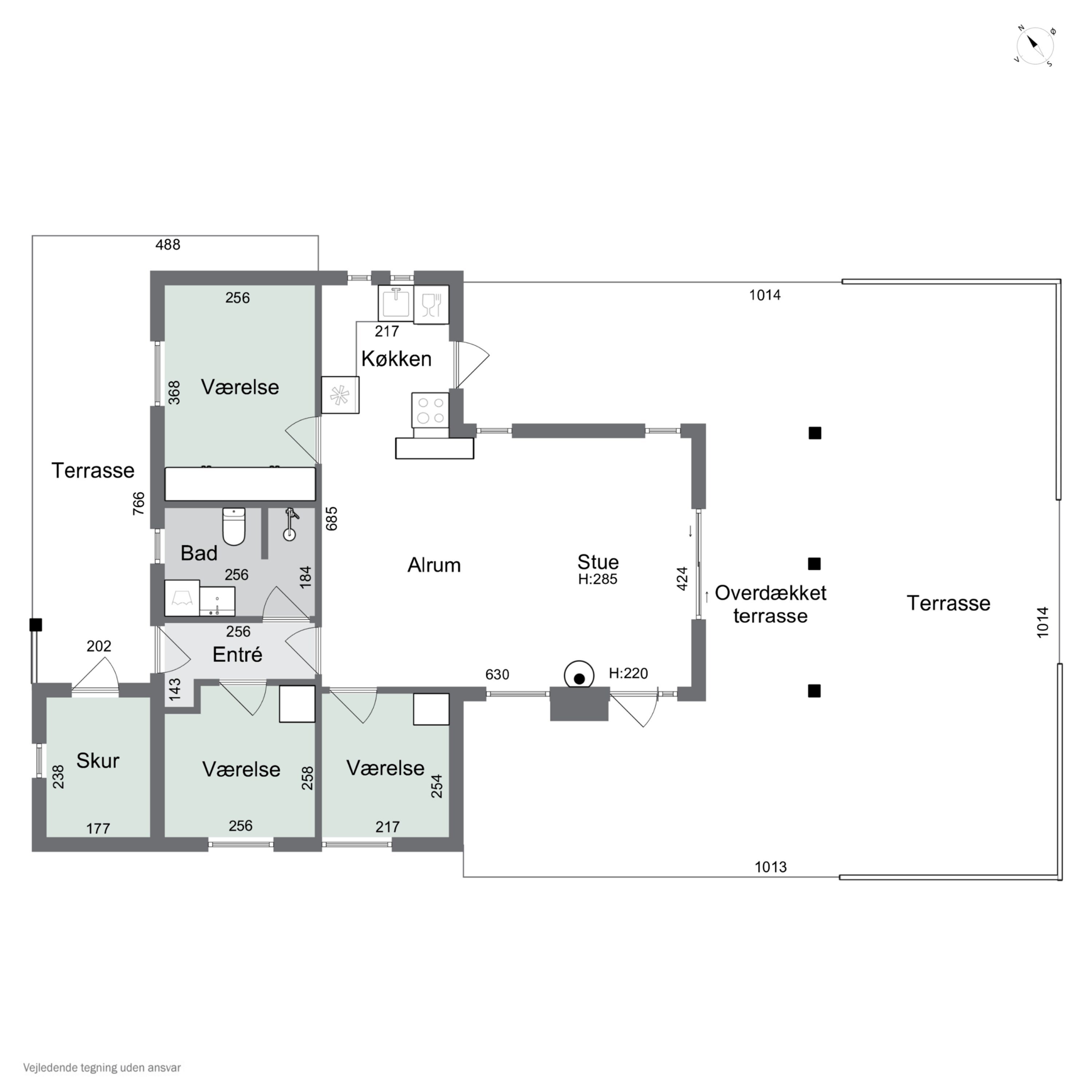 Plantegninger billede af Ausasvej 3, Østerballe, 5450 Otterup