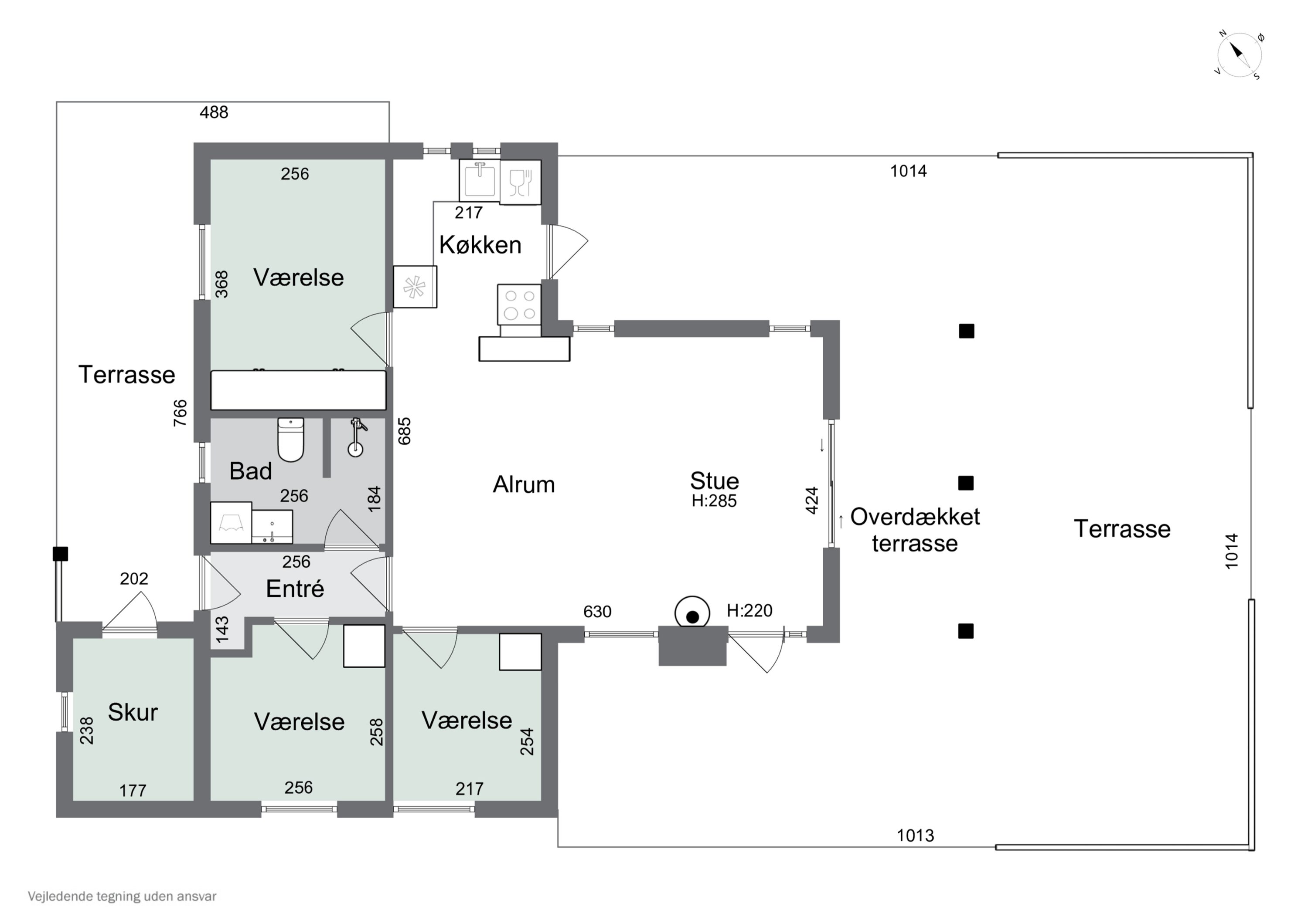 Plantegninger billede af Ausasvej 3, Østerballe, 5450 Otterup