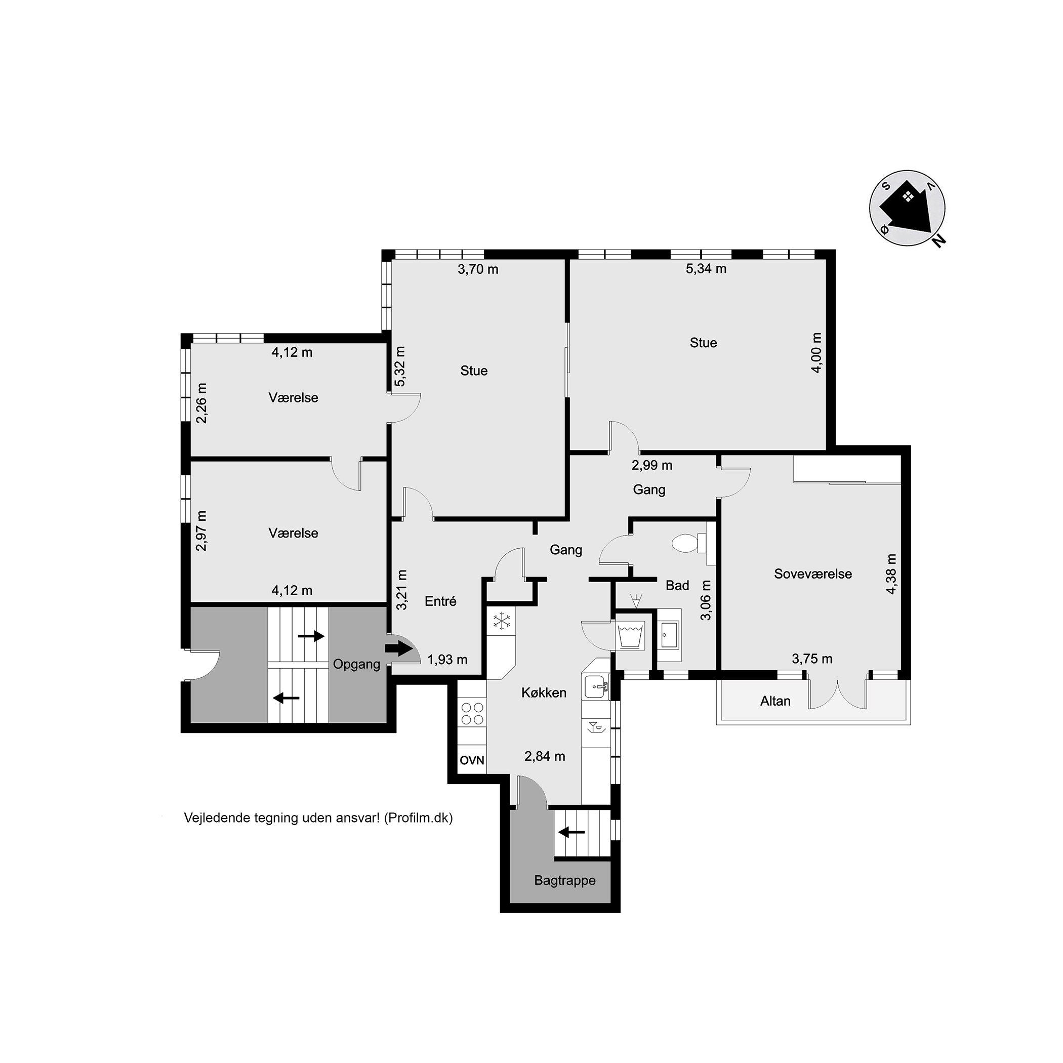 Plantegninger billede af Fynsvej 83, st.. tv., 6000 Kolding