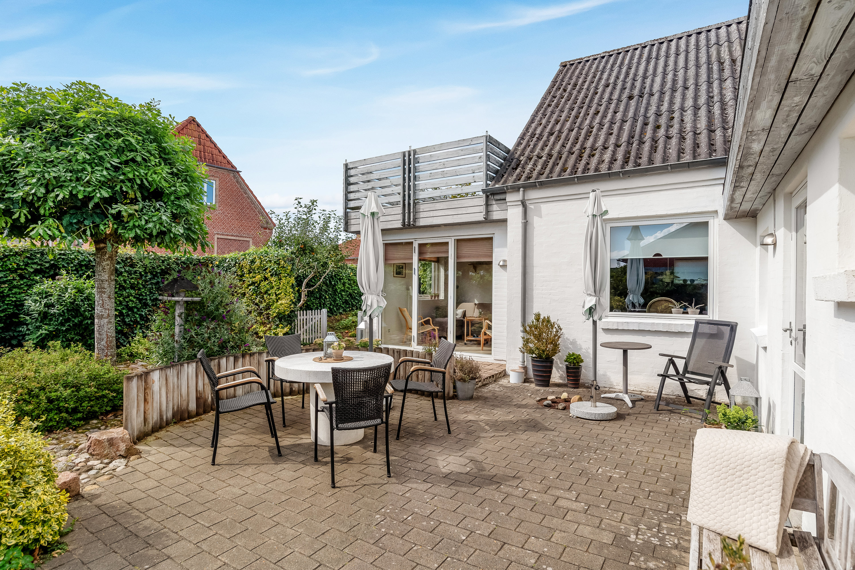 Fremhævet terrasse billede i fuldskærmstilstand. Billede af Skjernvej 39, 7500 Holstebro