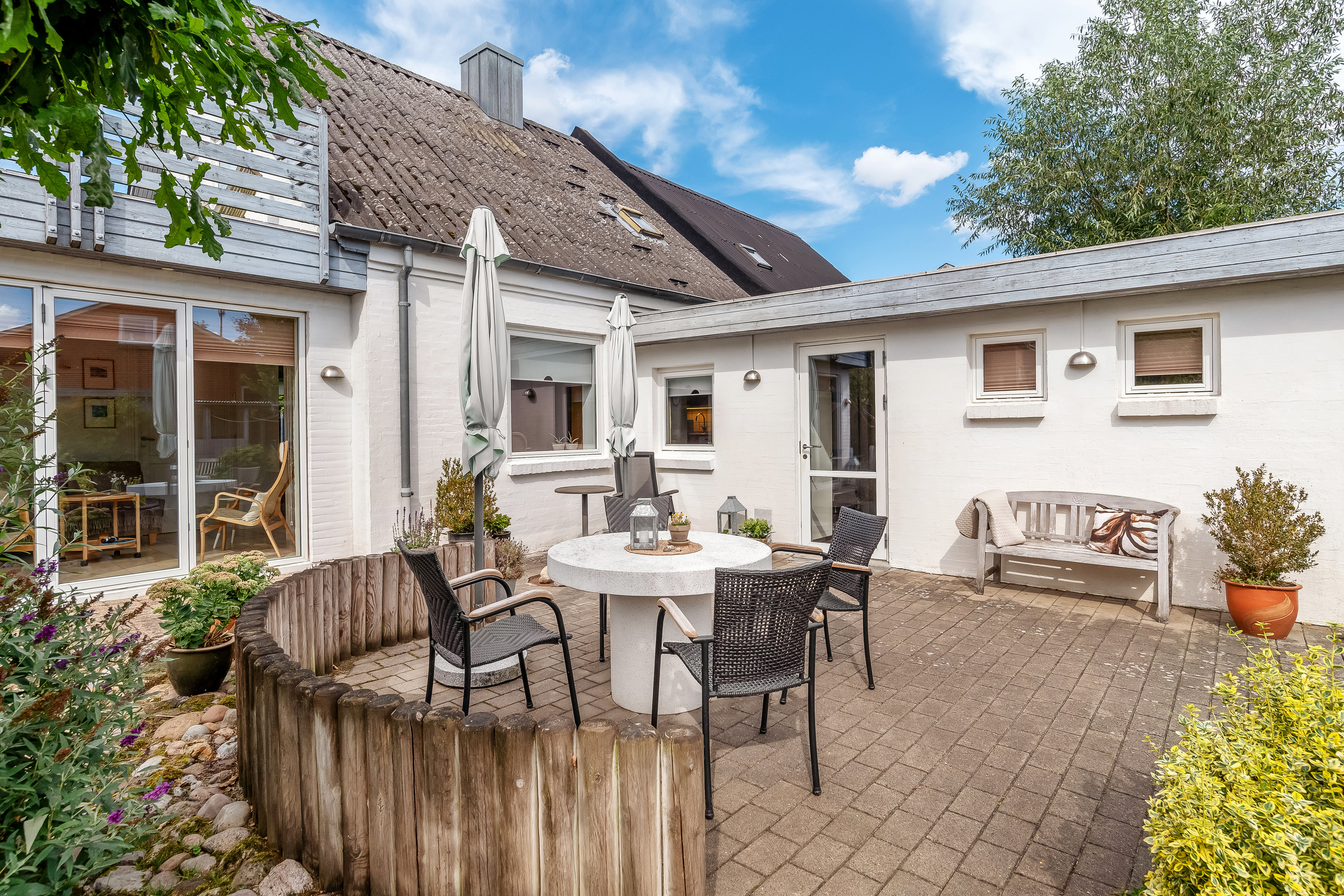 Fremhævet terrasse billede i fuldskærmstilstand. Billede af Skjernvej 39, 7500 Holstebro