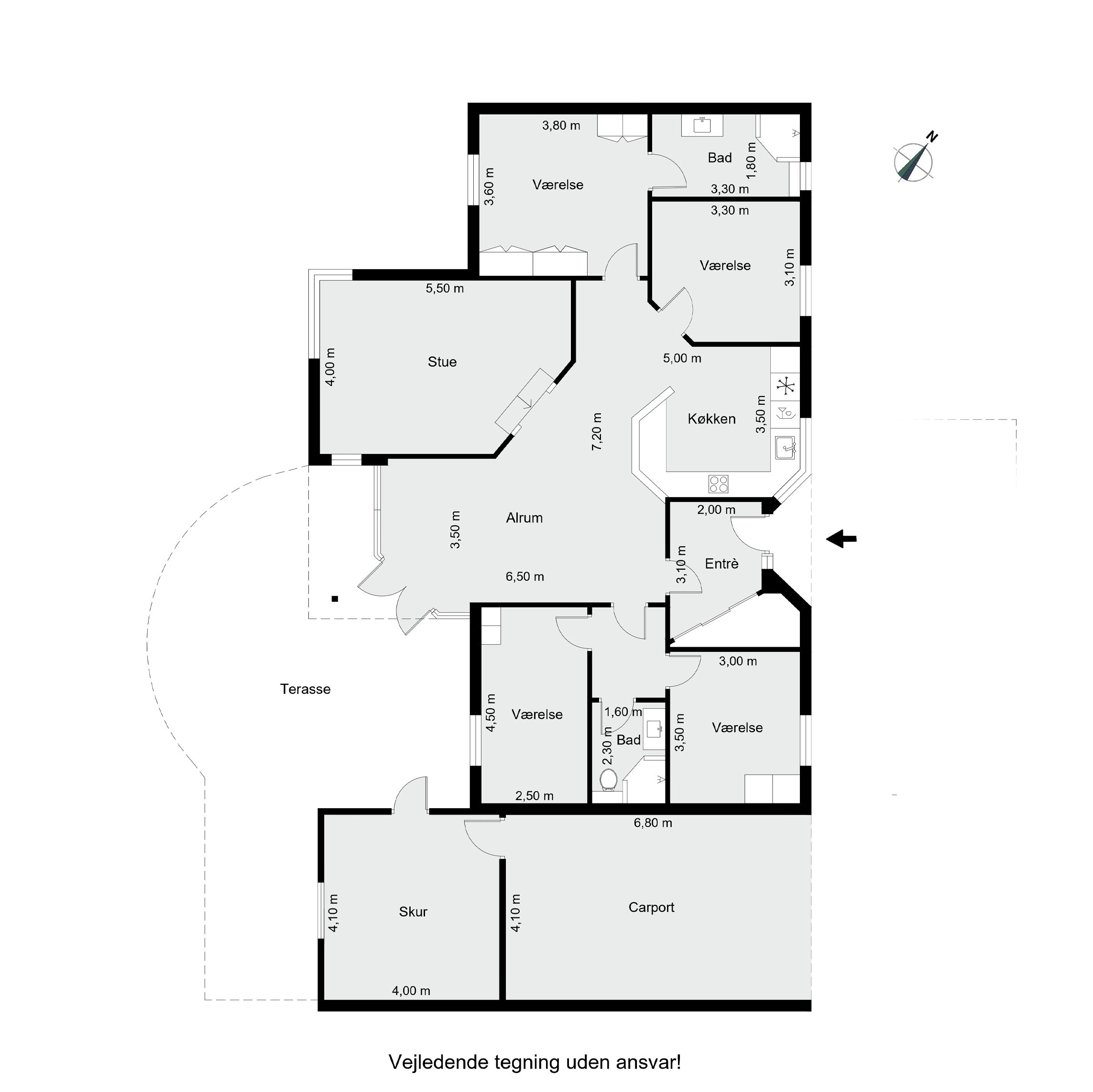 Plantegninger billede af Harevej 2, 8660 Skanderborg