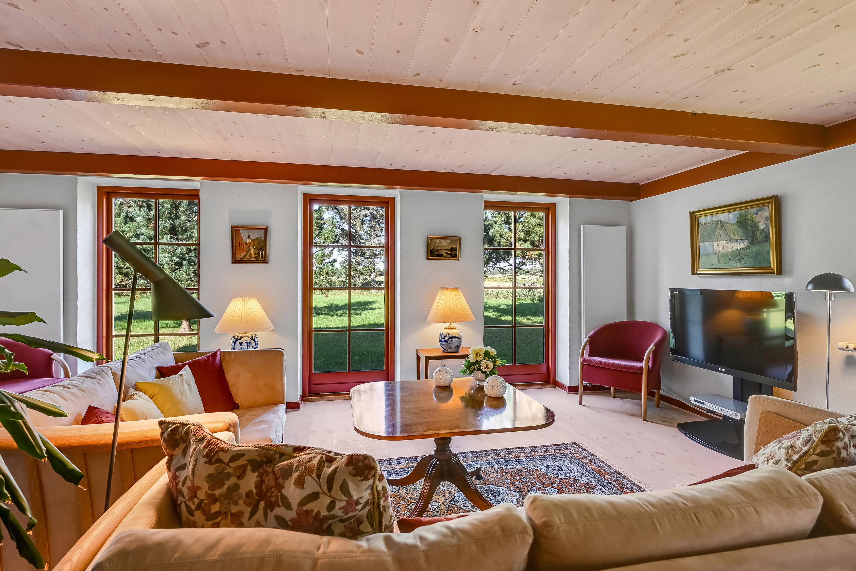 Fremhævet stue billede i fuldskærmstilstand. Billede af Tane Hedevej 39, 6857 Blåvand