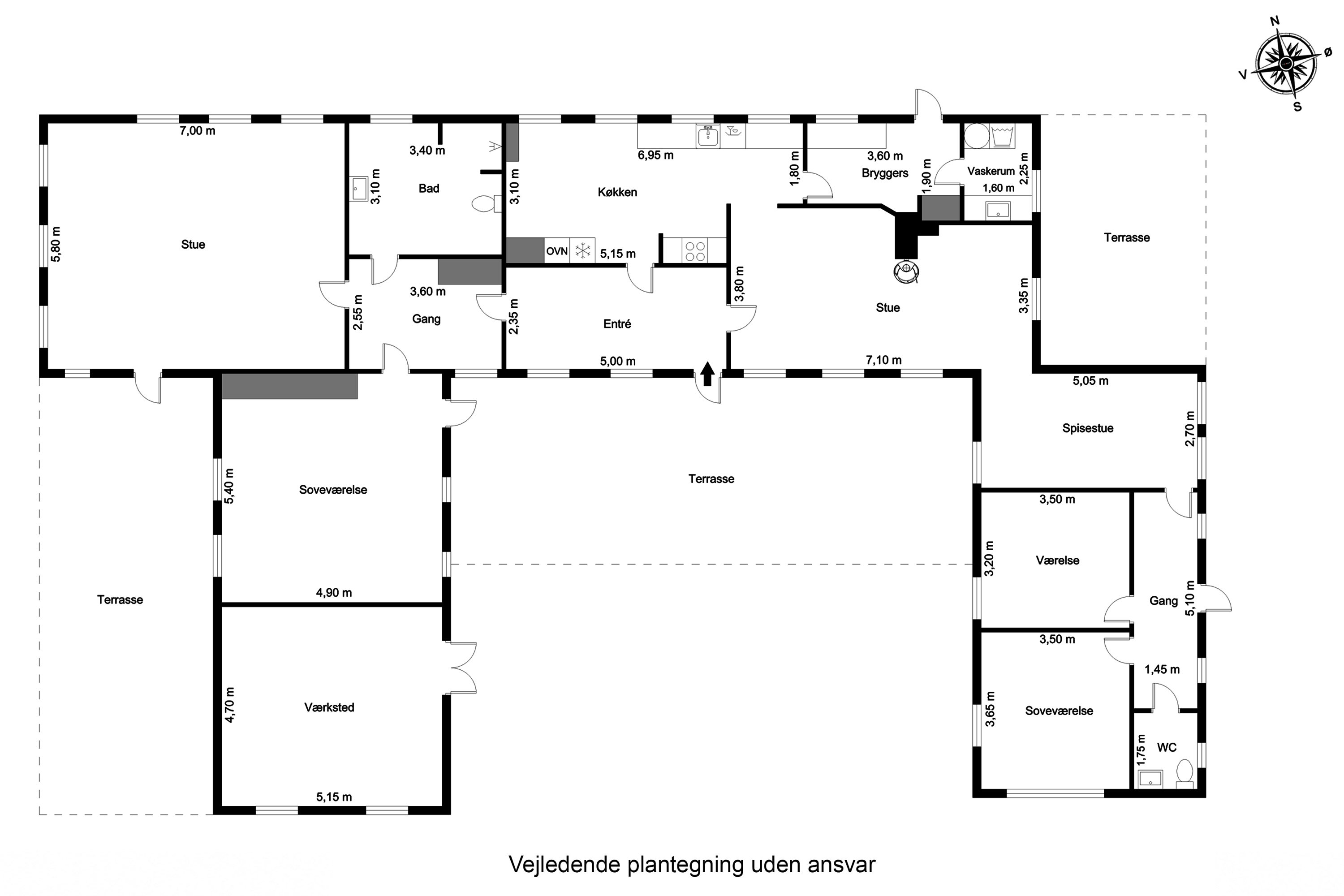 Plantegninger billede af Tane Hedevej 39, 6857 Blåvand