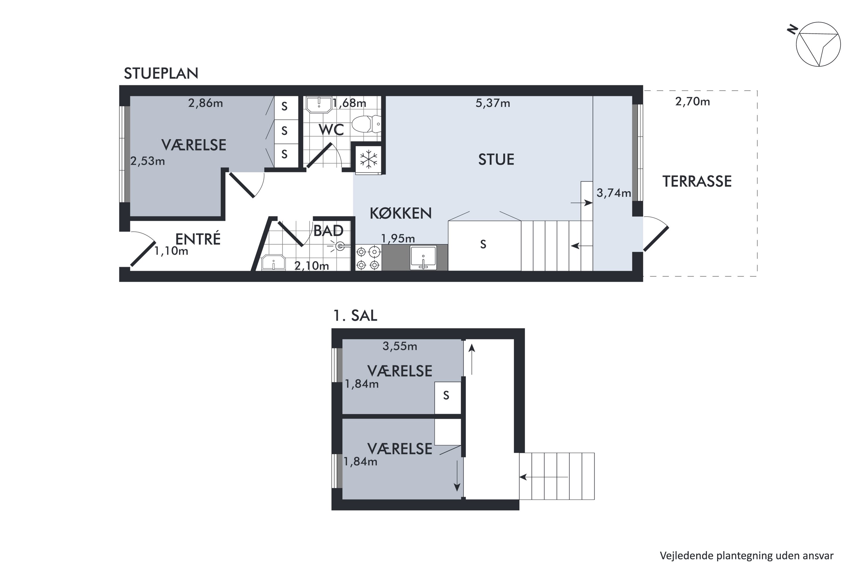 Plantegninger billede af Strandvejen 150, 11., Tranum, 9460 Brovst