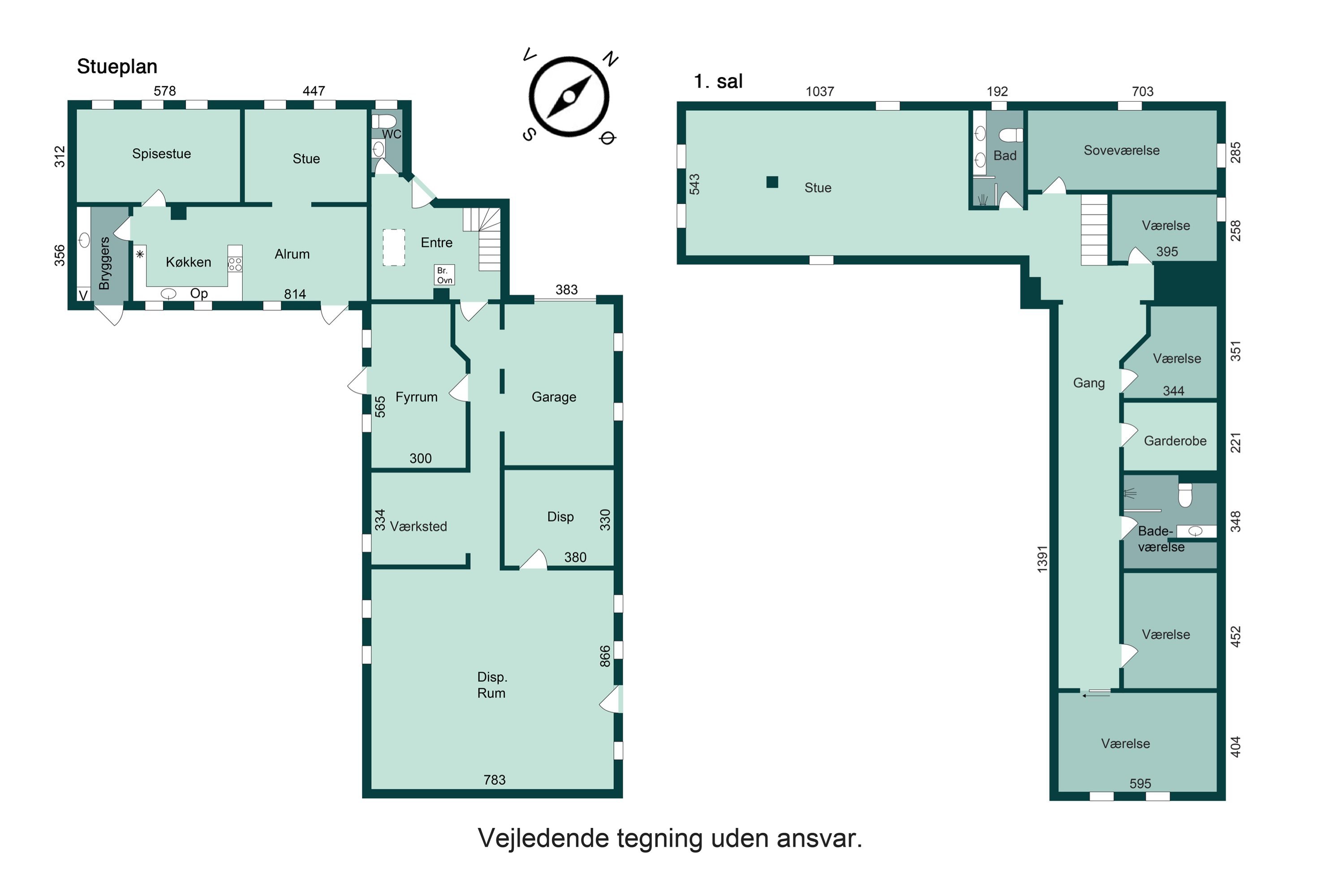 Plantegninger billede af Husoddevej 45, 8700 Horsens