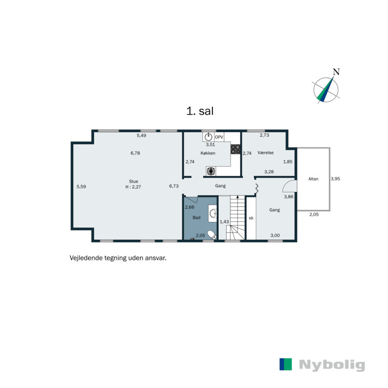 Plantegninger billede af Østergade 30, 8300 Odder