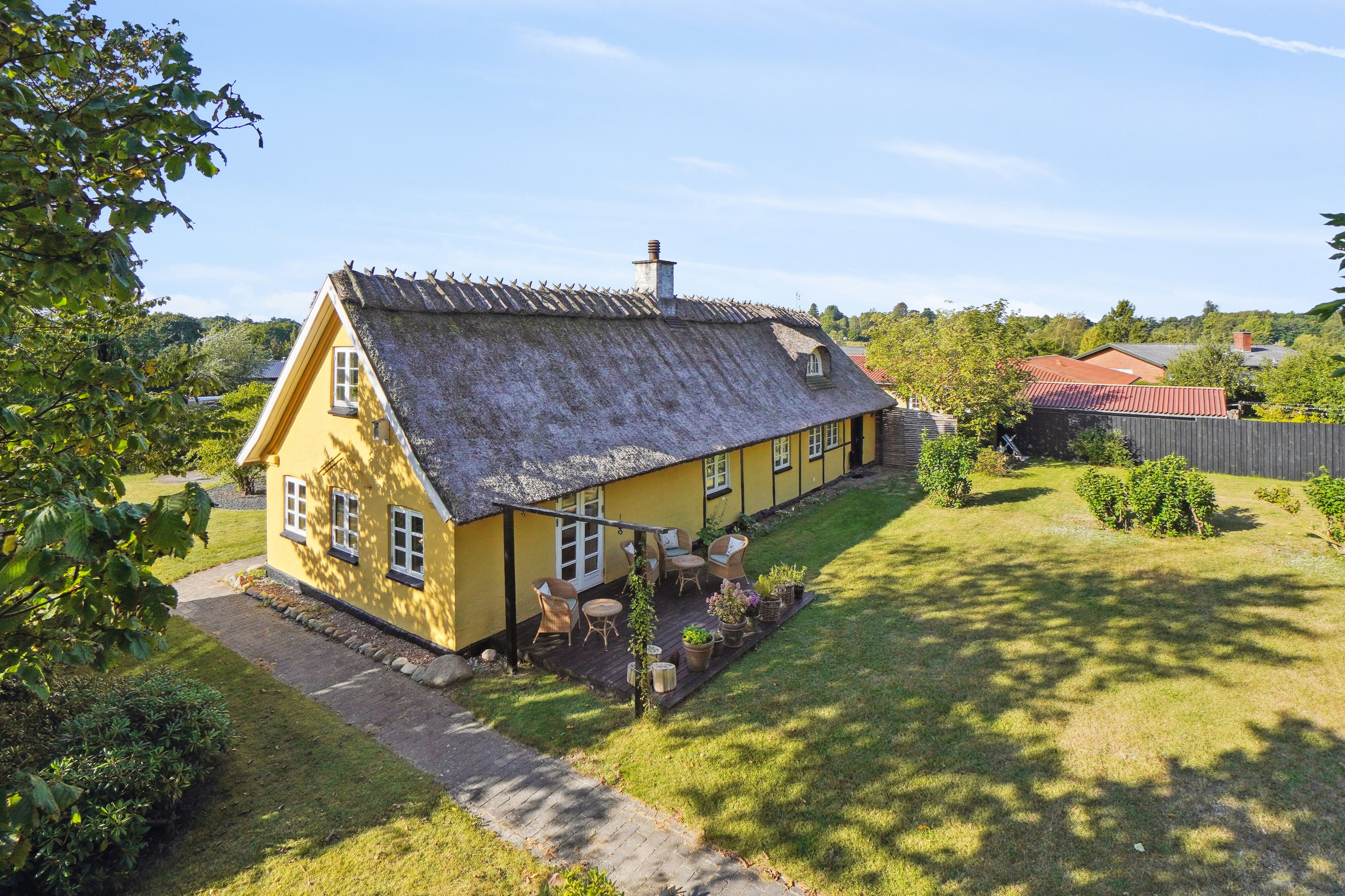 Fremhævet set fra haven billede i fuldskærmstilstand. Billede af Askevej 11, Kregme, 3300 Frederiksværk