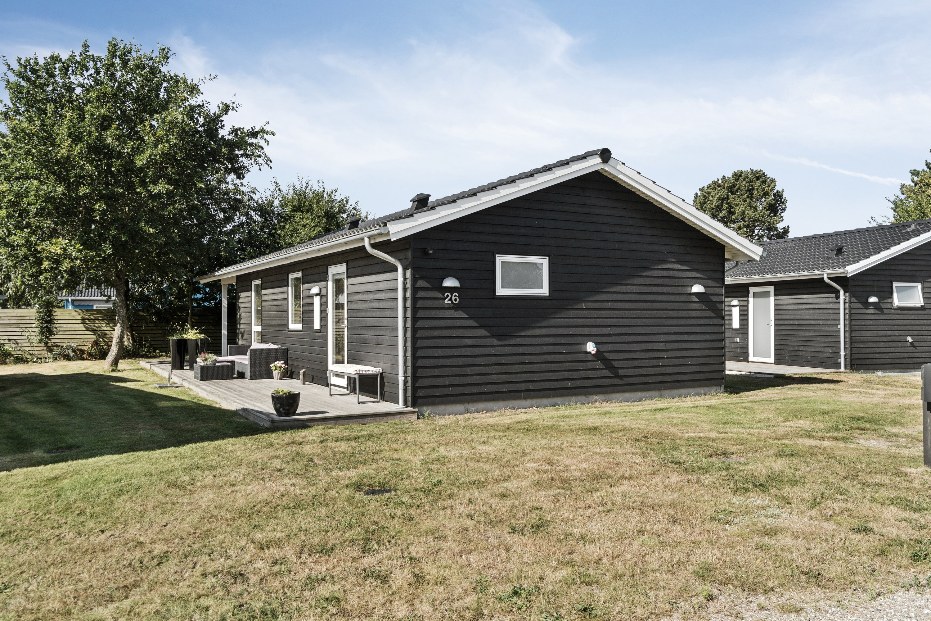 Miniaturebillede 2: set fra haven. Billede af Lynghækken 26, 4500 Nykøbing Sj