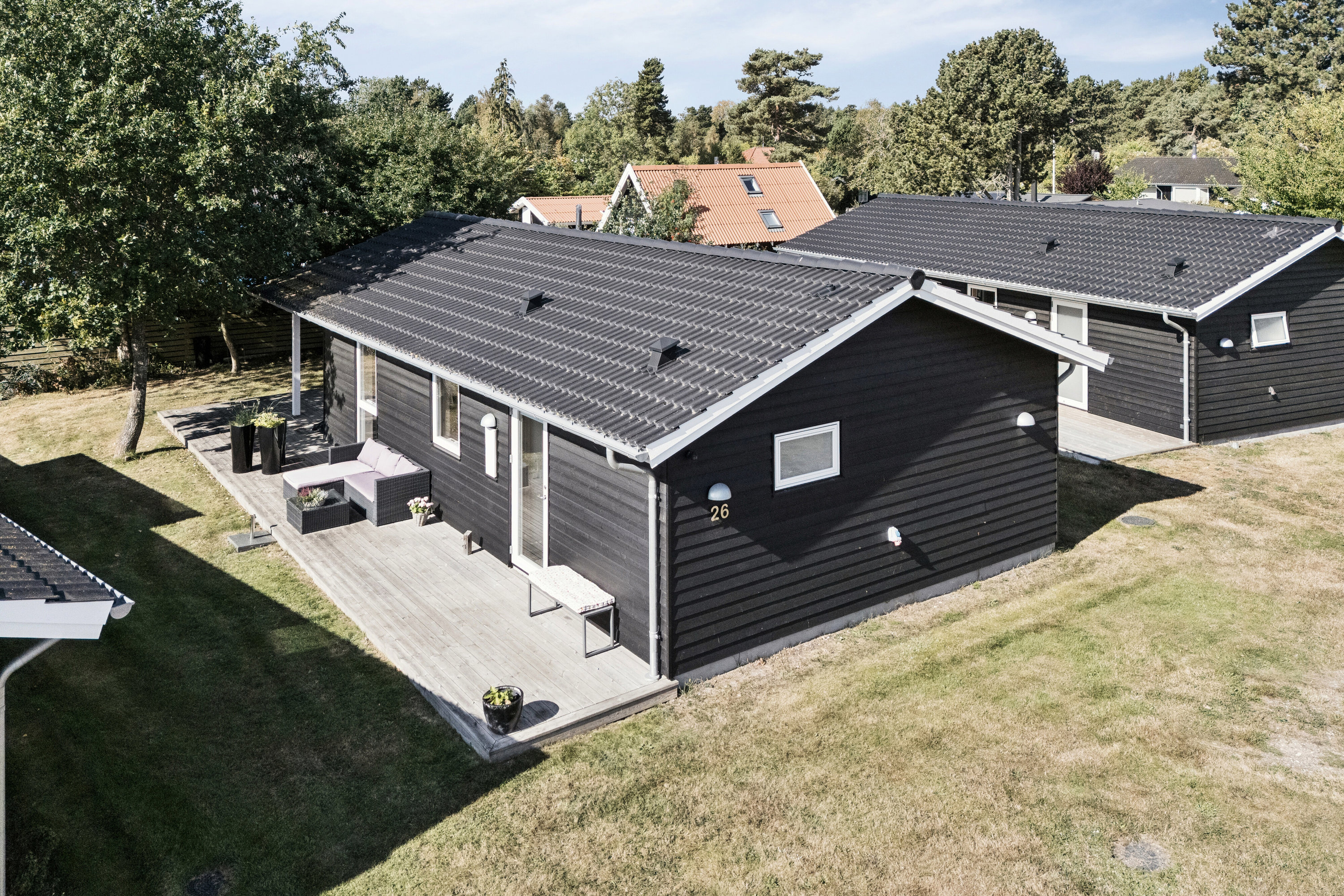 Miniaturebillede 1: luftfoto. Billede af Lynghækken 26, 4500 Nykøbing Sj