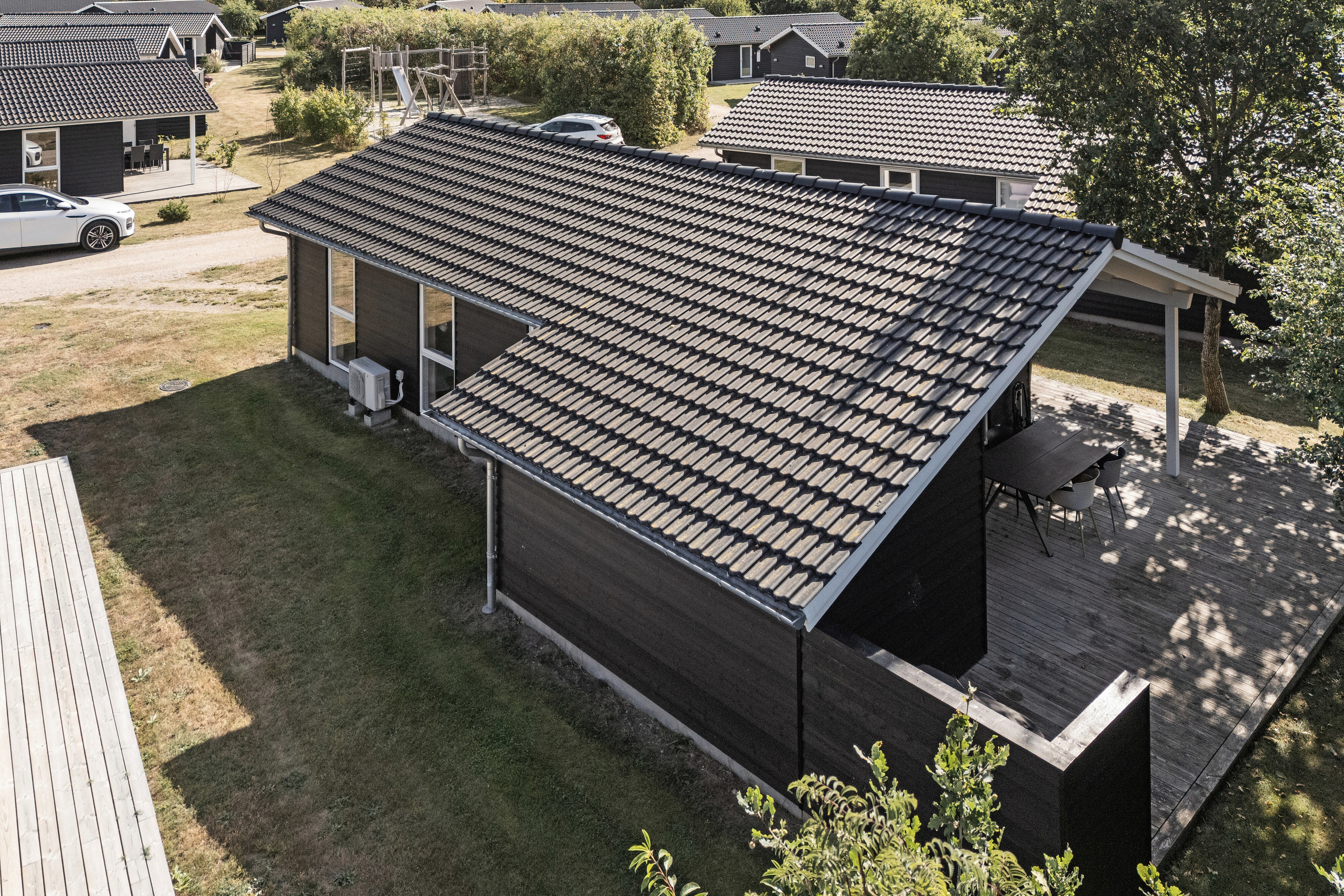 Fremhævet luftfoto billede i fuldskærmstilstand. Billede af Lynghækken 26, 4500 Nykøbing Sj