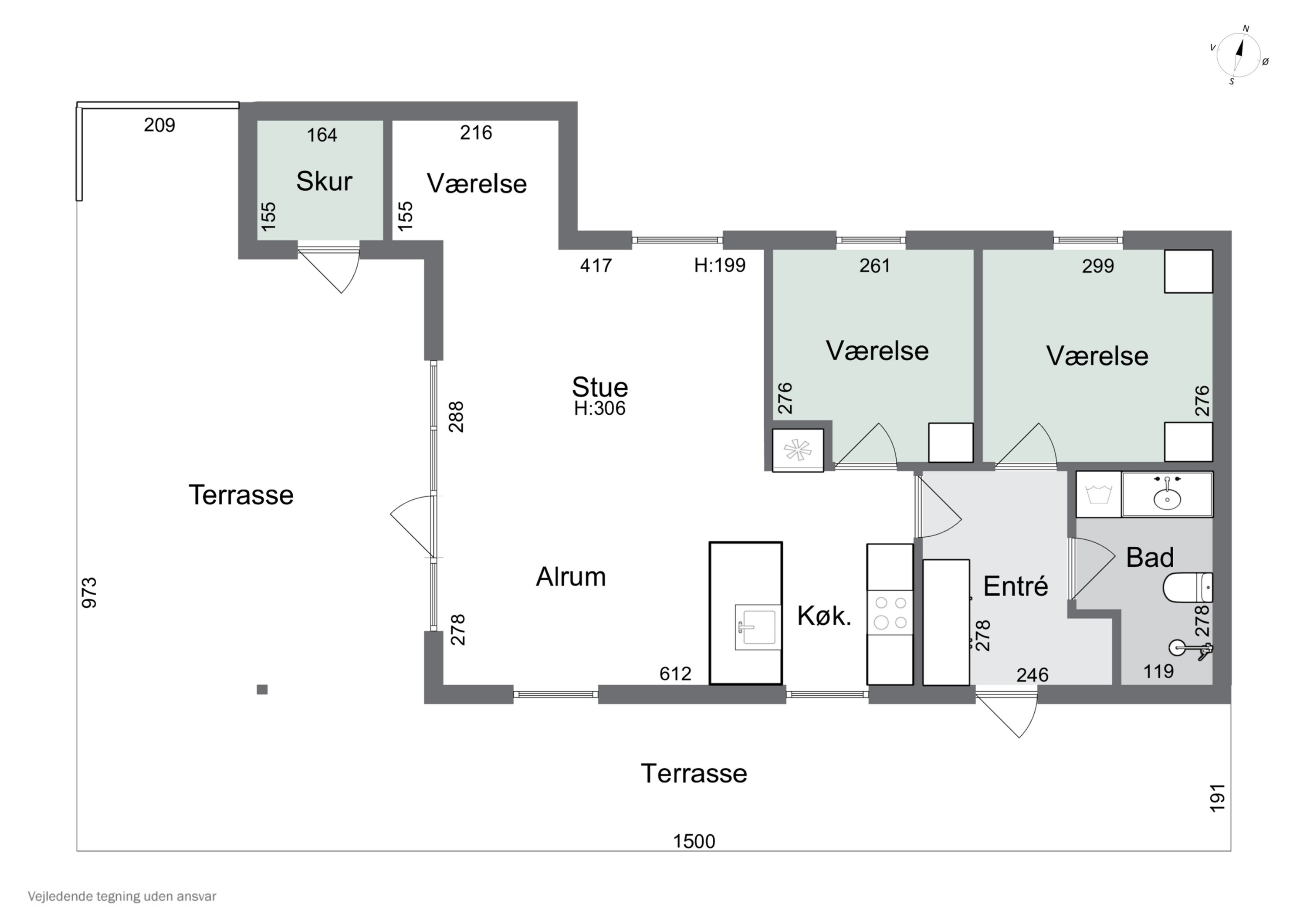 Plantegninger billede af Lynghækken 26, 4500 Nykøbing Sj