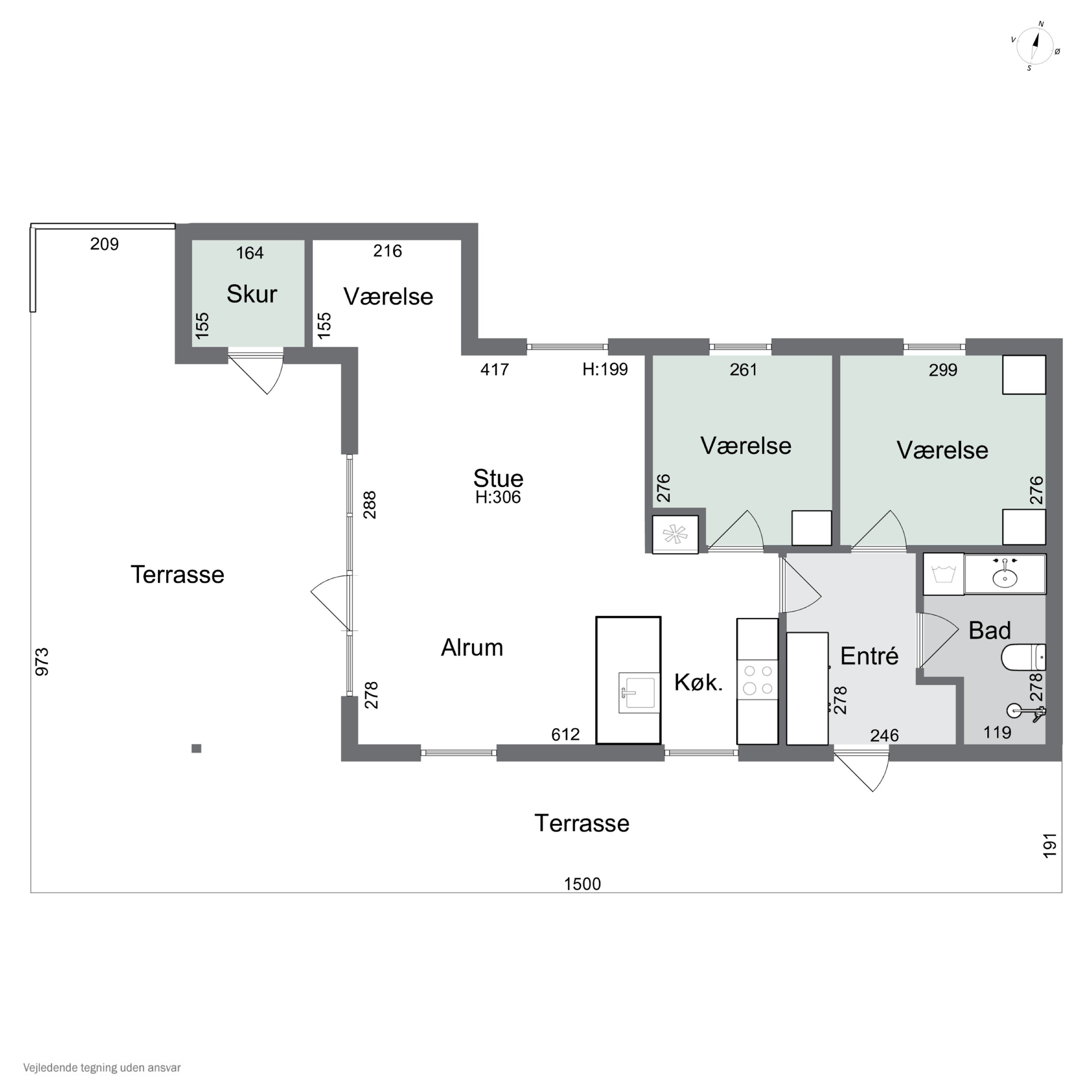 Plantegninger billede af Lynghækken 26, 4500 Nykøbing Sj