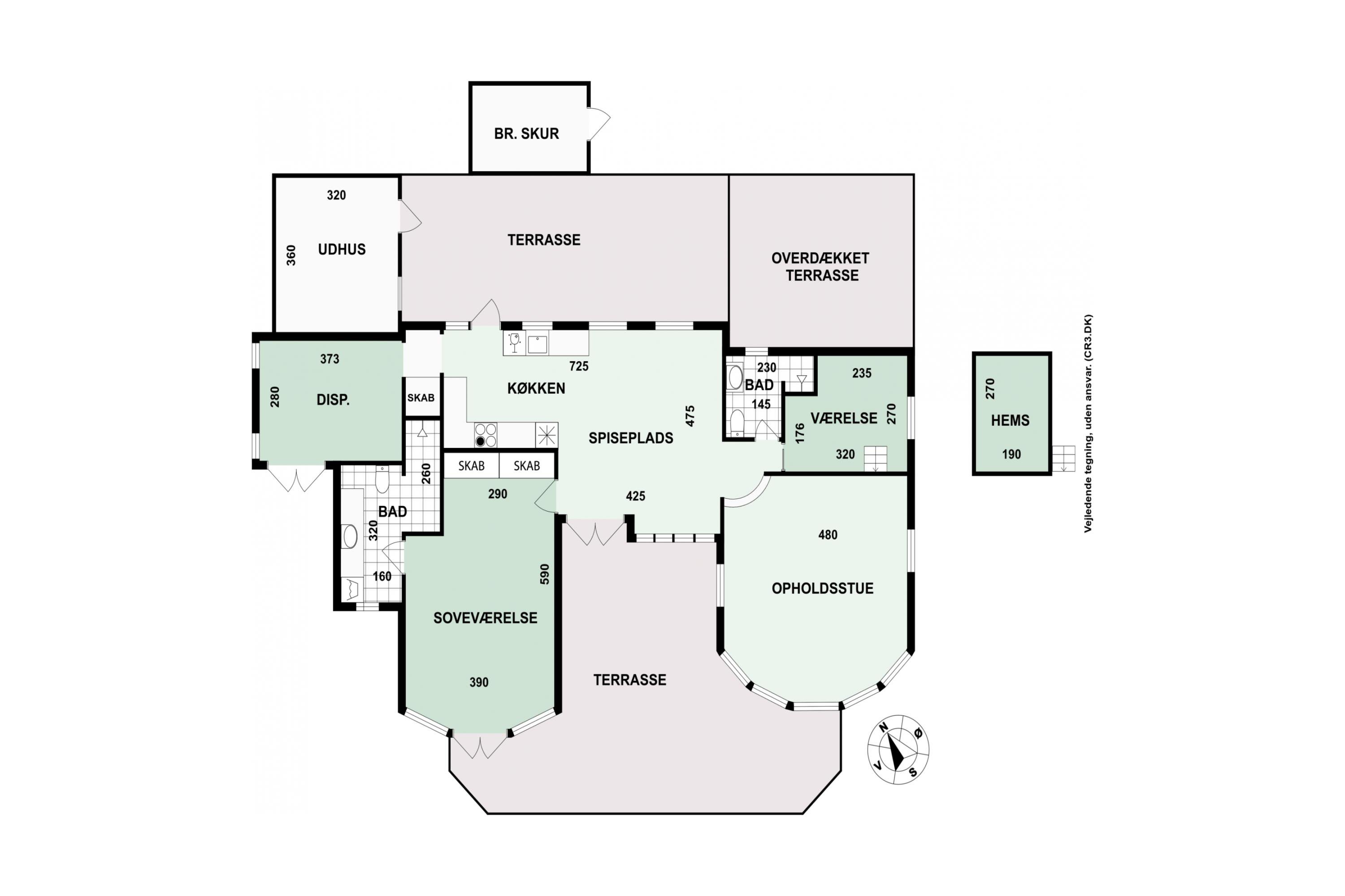 Plantegninger billede af Bøgevej 32, Horneby, 3100 Hornbæk