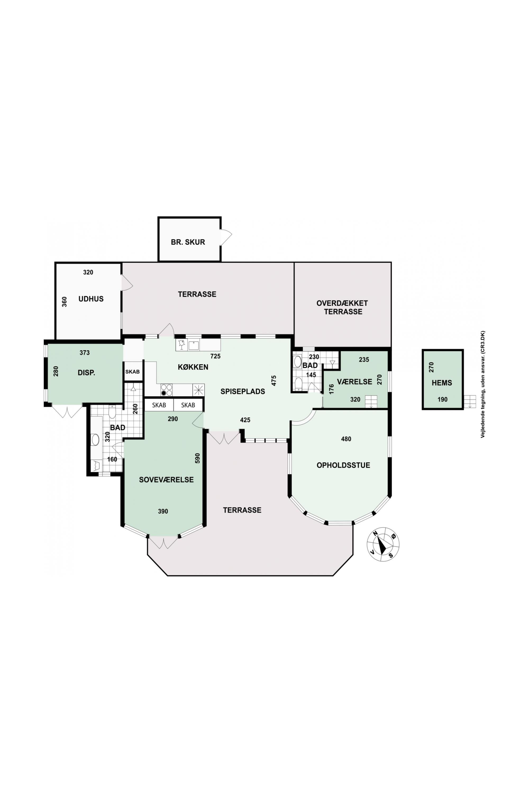 Plantegninger billede af Bøgevej 32, Horneby, 3100 Hornbæk