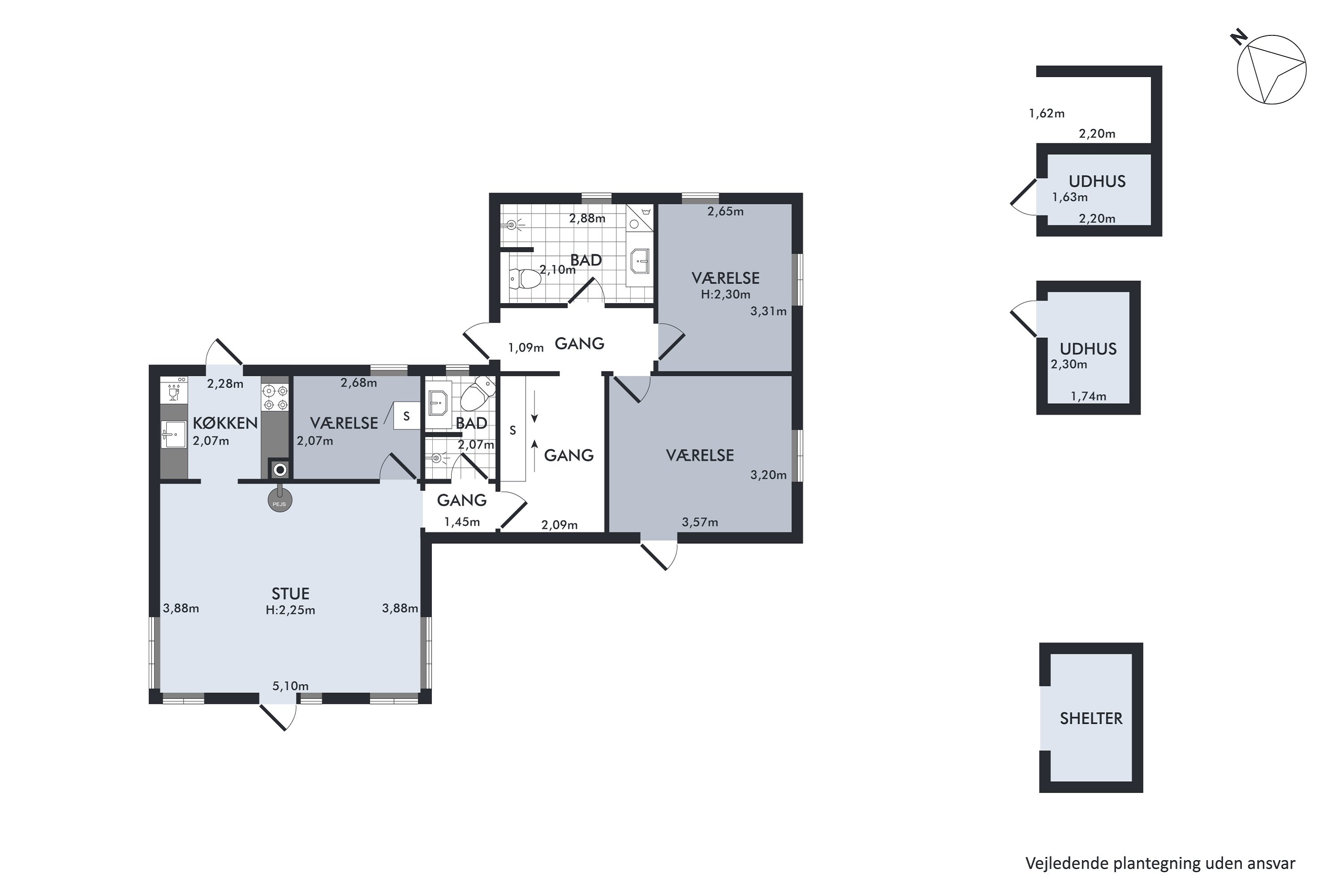 Plantegninger billede af Skovvej 4, Skødshoved Strand, 8420 Knebel