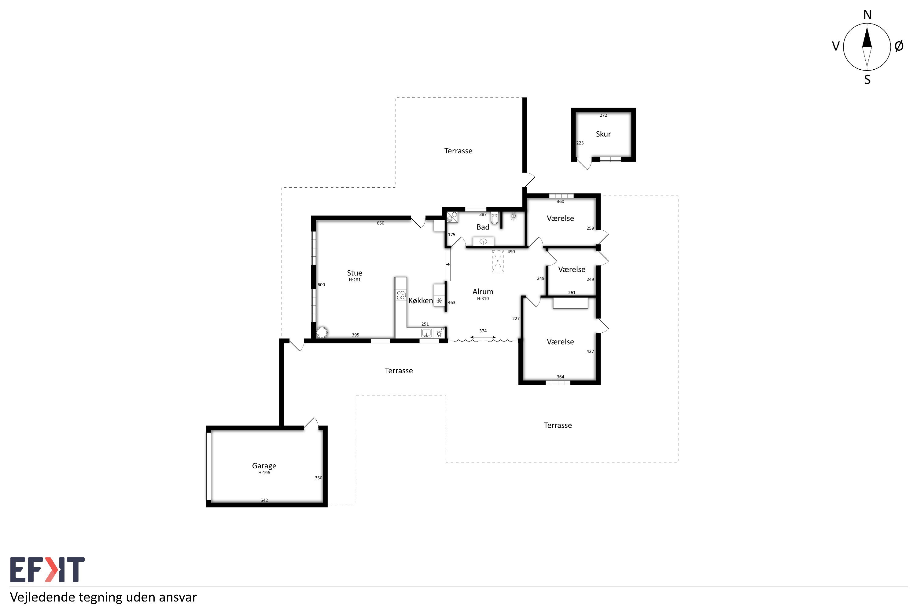 Plantegninger billede af Pilevej 21, 8500 Grenaa
