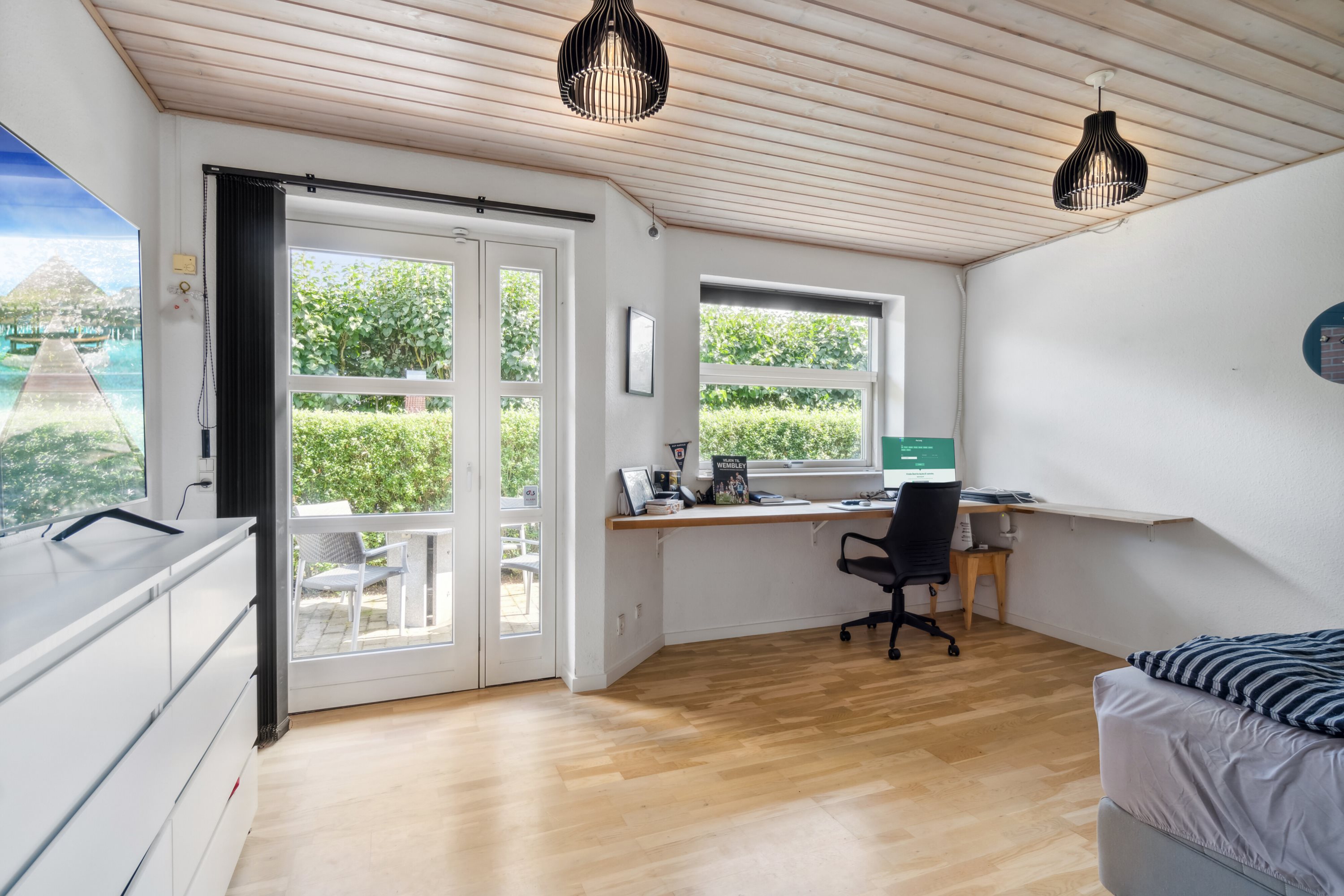 Fremhævet soveværelse billede i fuldskærmstilstand. Billede af Lysagervænget 3, 8722 Hedensted