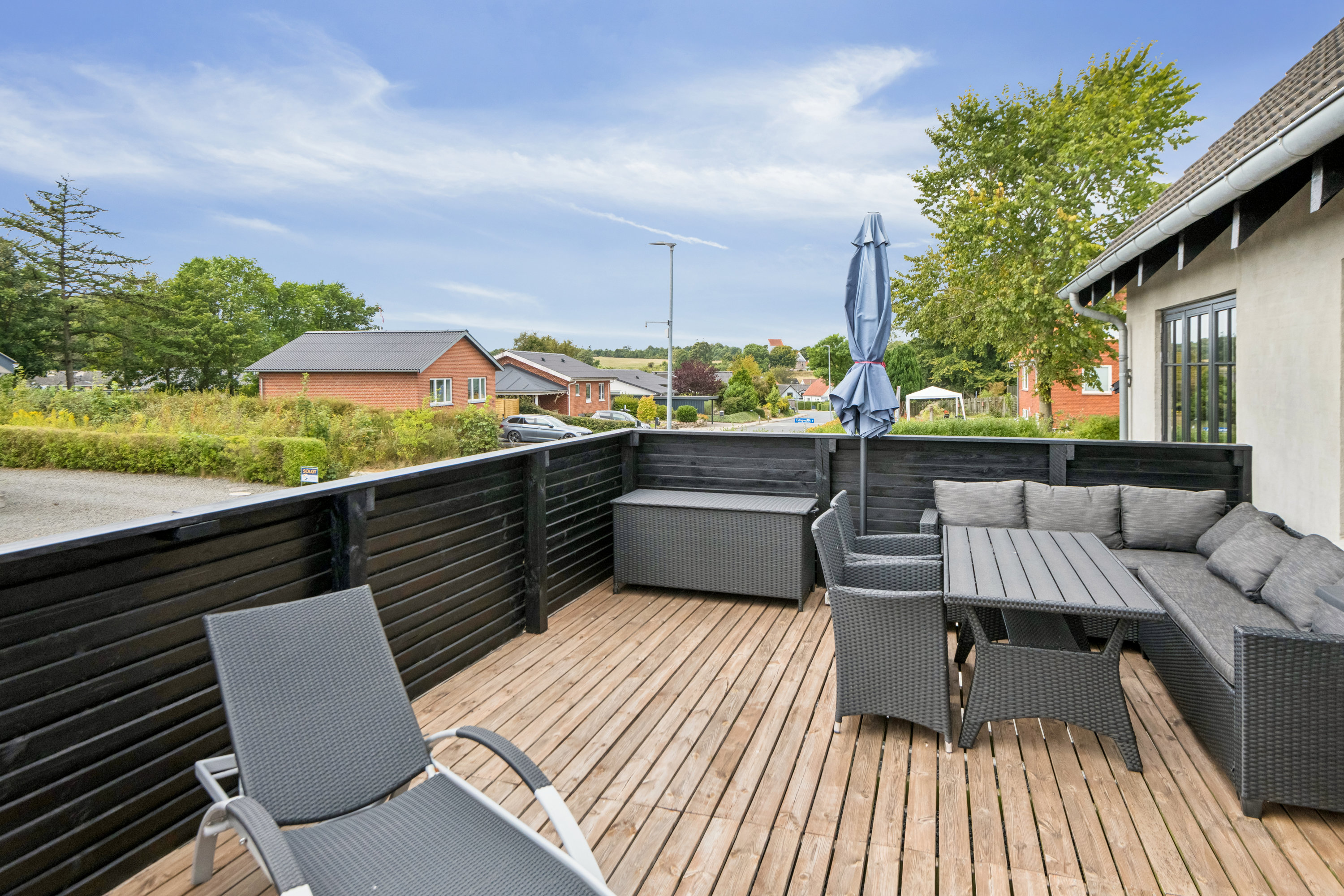 Fremhævet terrasse billede i fuldskærmstilstand. Billede af Estrupvej 15, Øster Hornum, 9530 Støvring