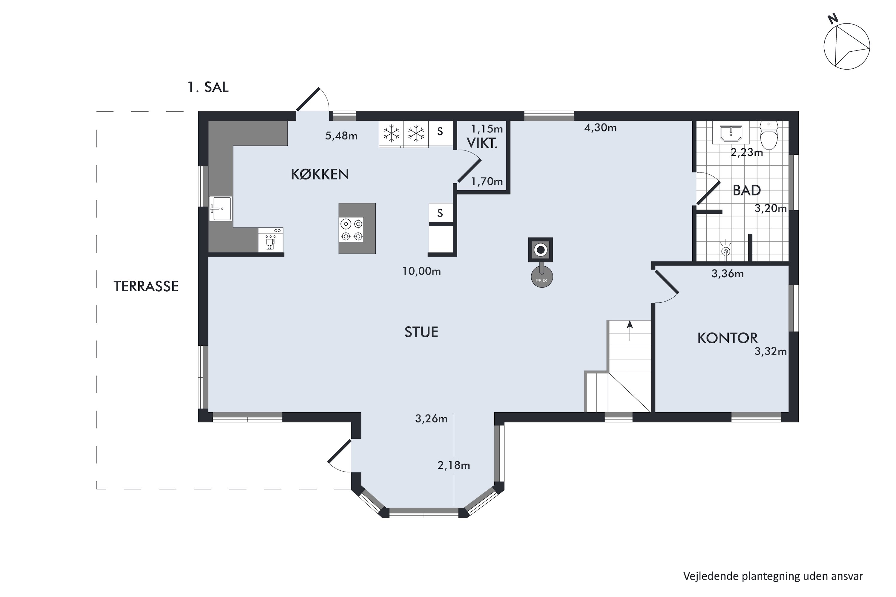 Plantegninger billede af Østerkrat 17, Skivum, 9541 Suldrup