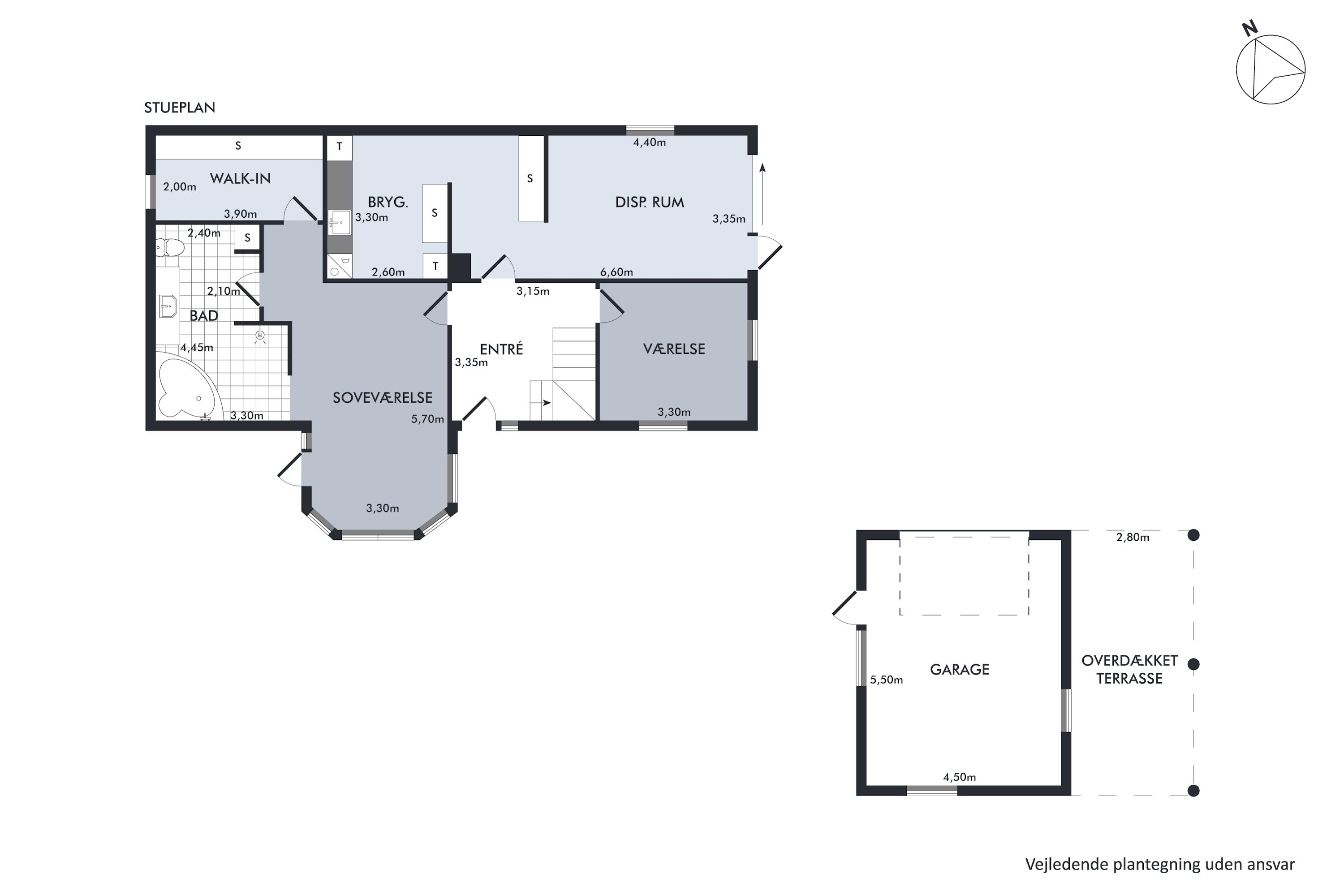 Plantegninger billede af Østerkrat 17, Skivum, 9541 Suldrup