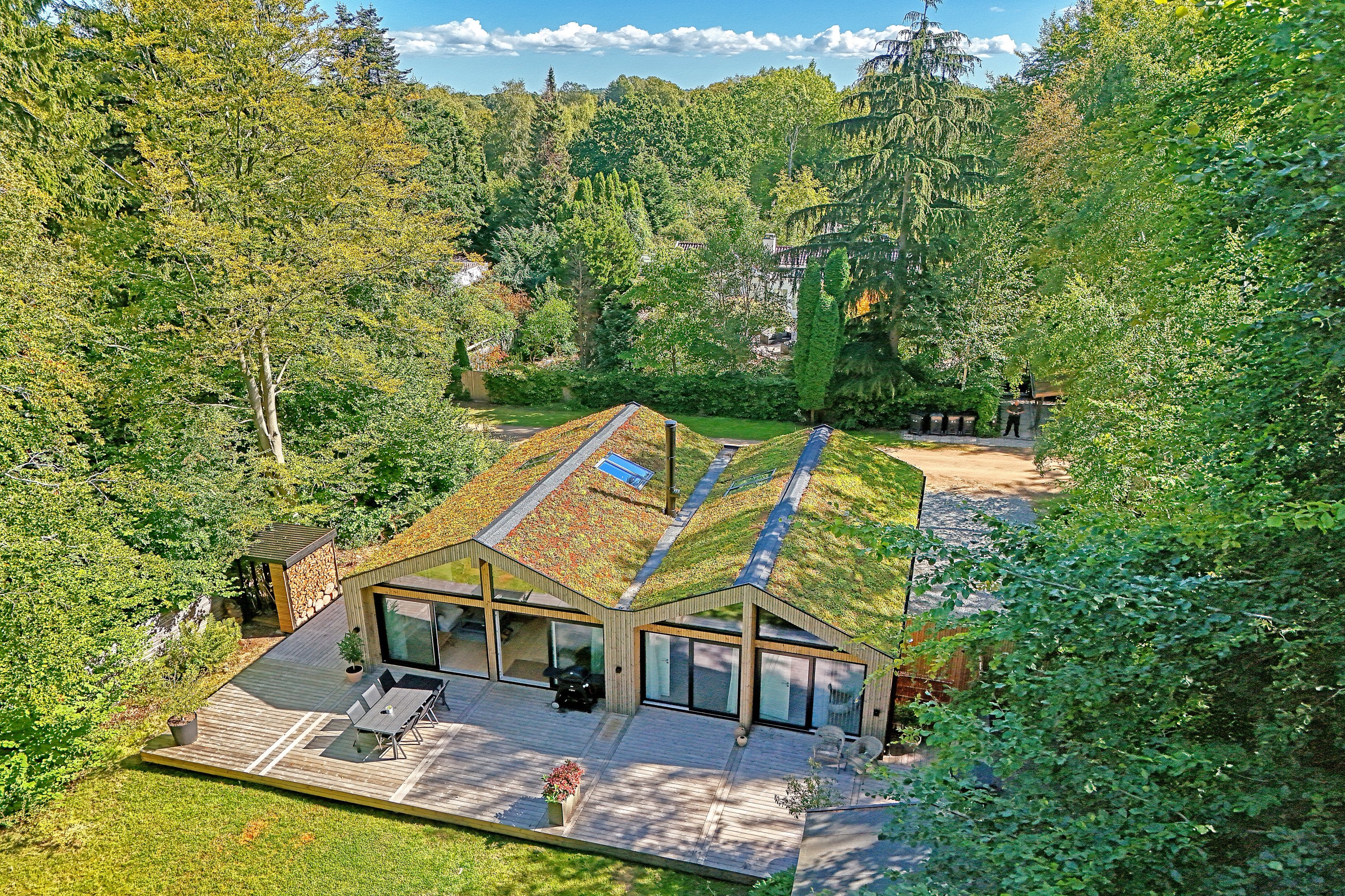 Fremhævet luftfoto billede i fuldskærmstilstand. Billede af Uglekrogen 24, Kildekrog, 3100 Hornbæk