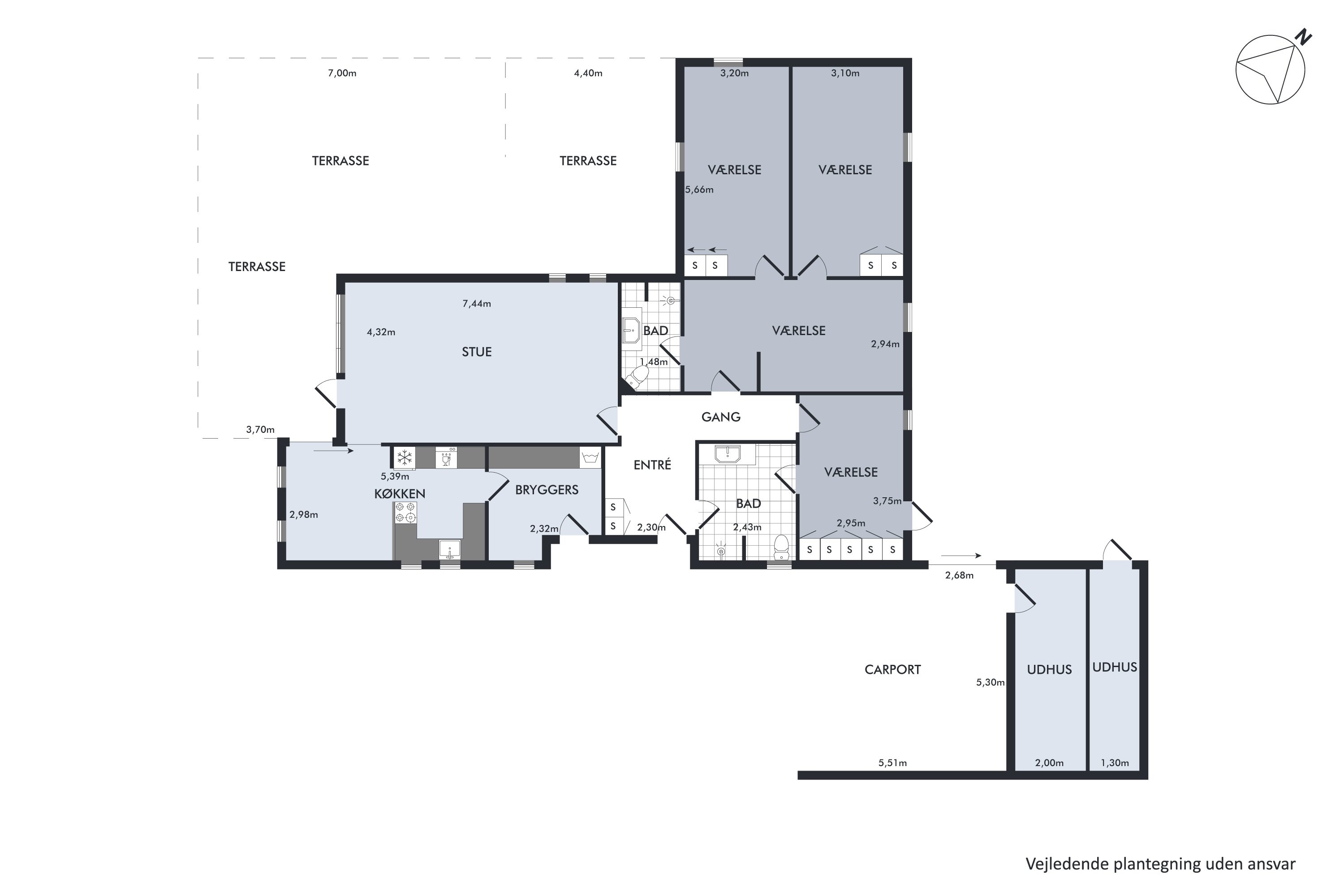 Plantegninger billede af Drosselvej 7, Vester Hassing, 9310 Vodskov
