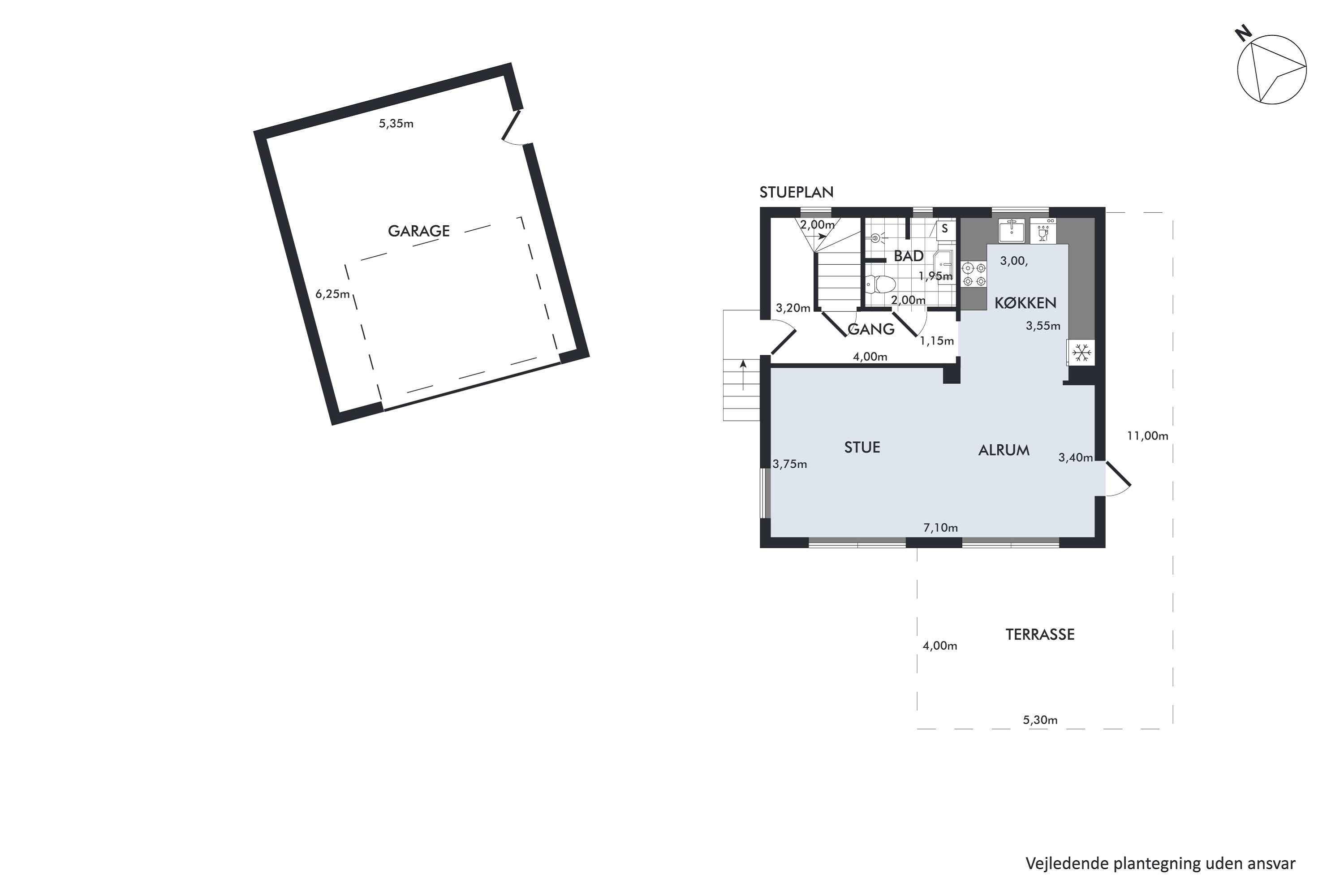 Plantegninger billede af Estrupvej 15, Øster Hornum, 9530 Støvring