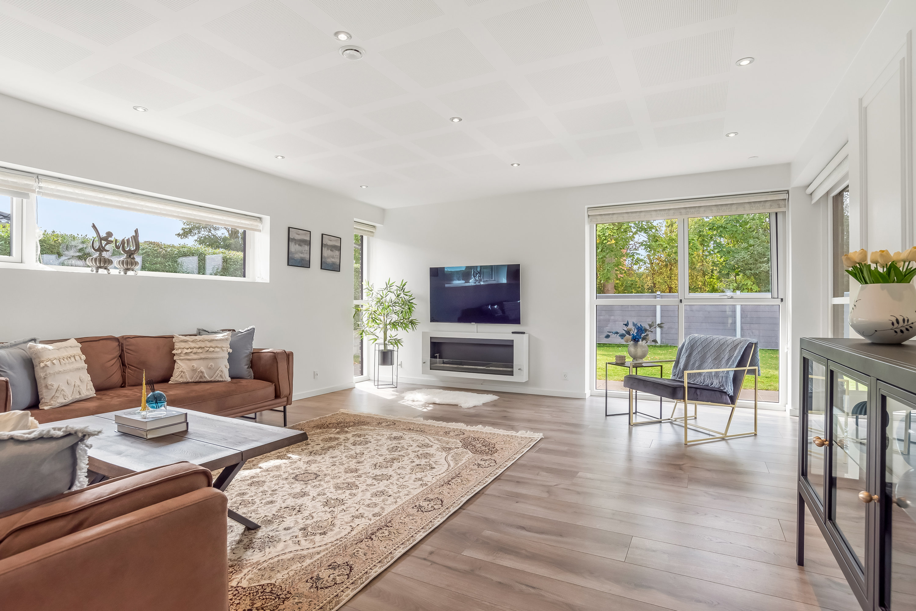 Fremhævet stue billede i fuldskærmstilstand. Billede af Grøften 17, 7500 Holstebro