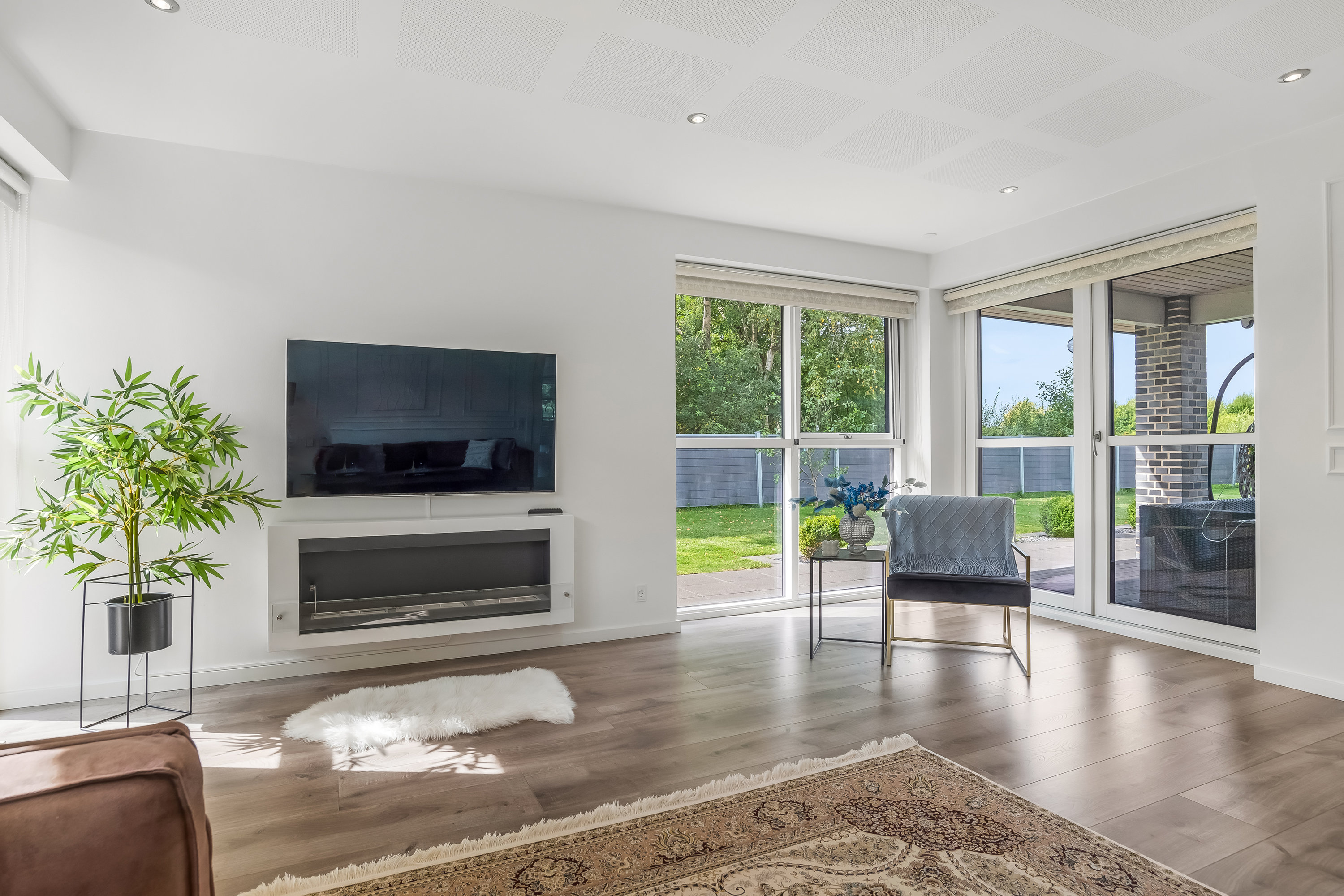 Fremhævet stue billede i fuldskærmstilstand. Billede af Grøften 17, 7500 Holstebro