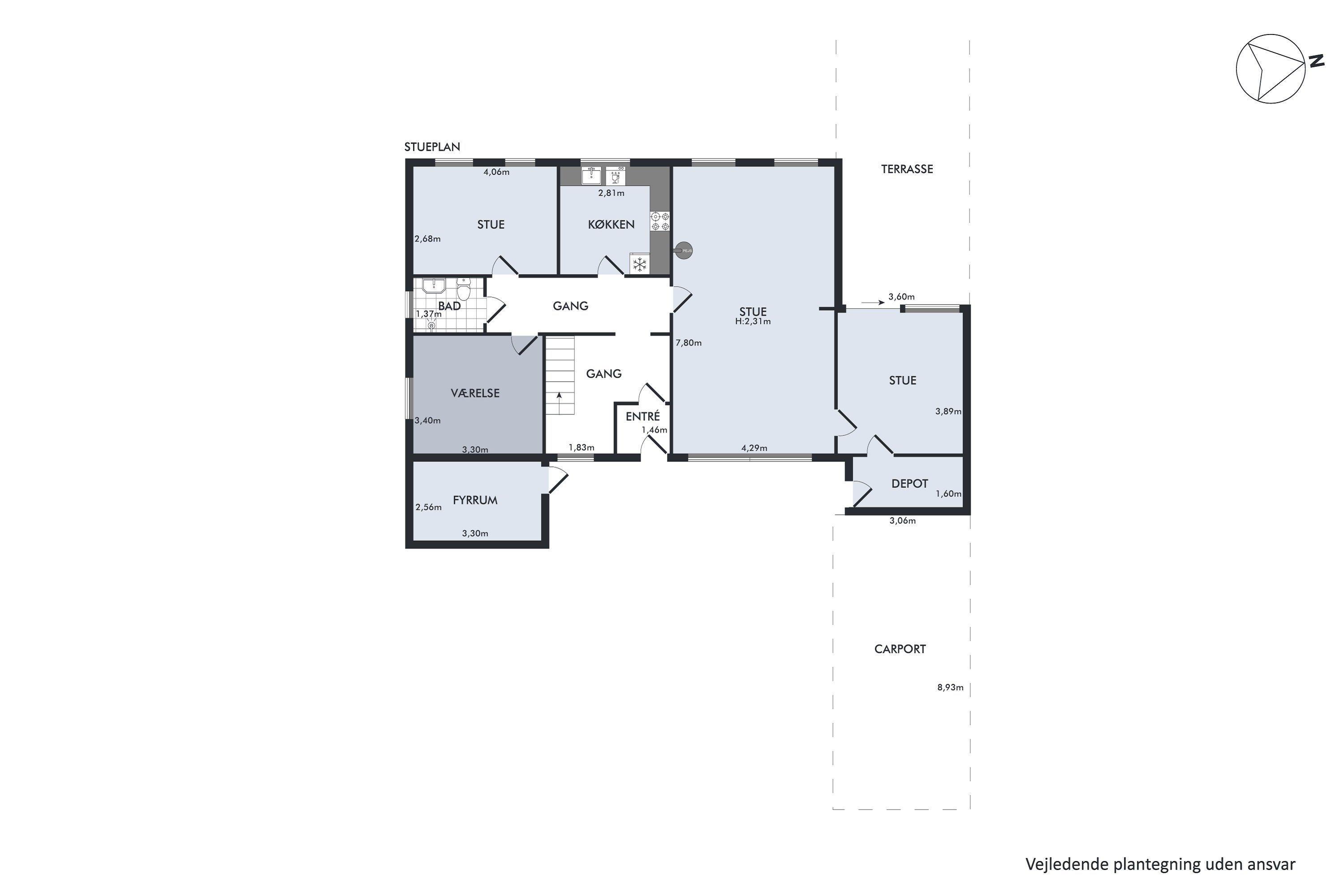 Plantegninger billede af Midtervej 22, Sengeløse, 2630 Taastrup