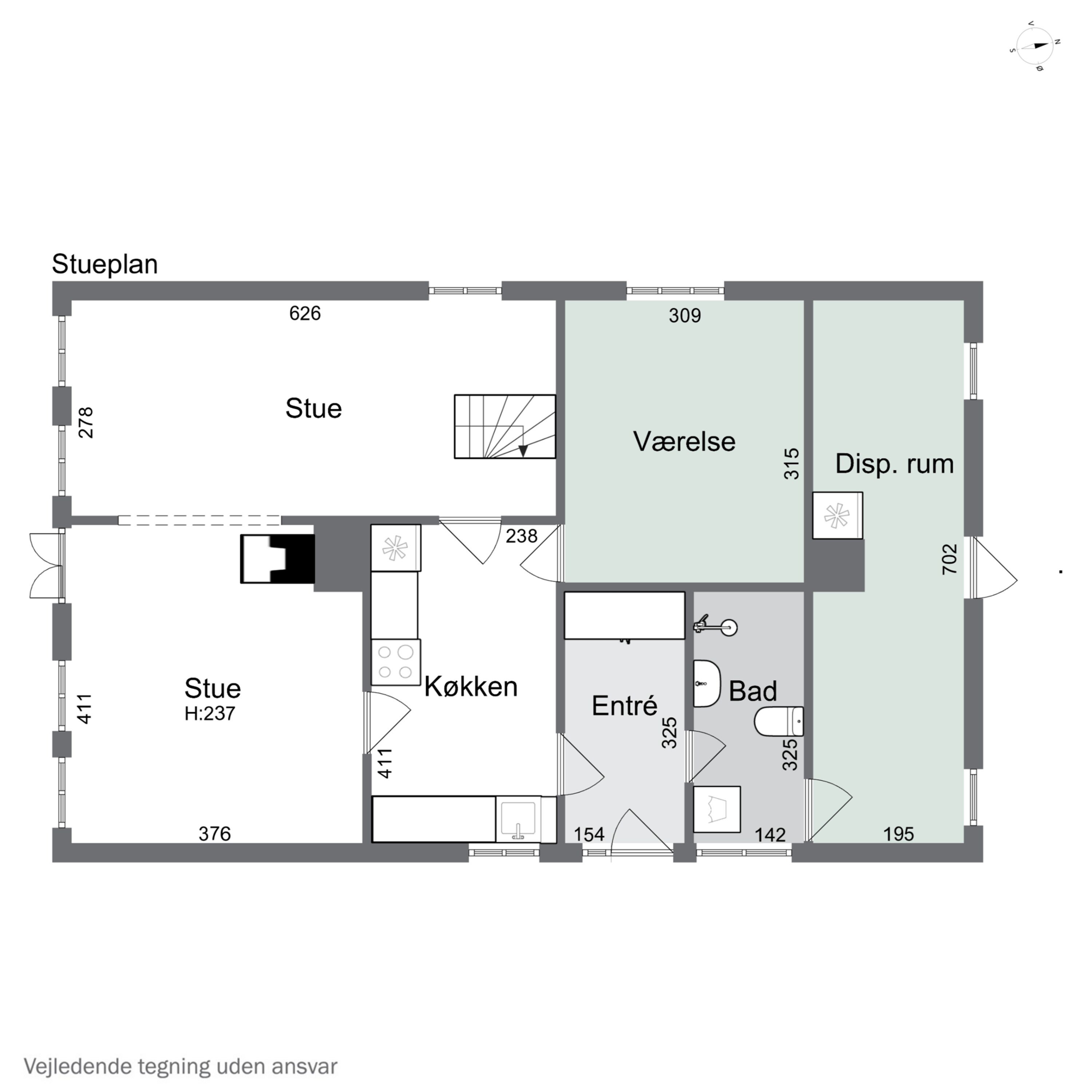 Plantegninger billede af Sønderbyvej 1, Sønderby, 4050 Skibby