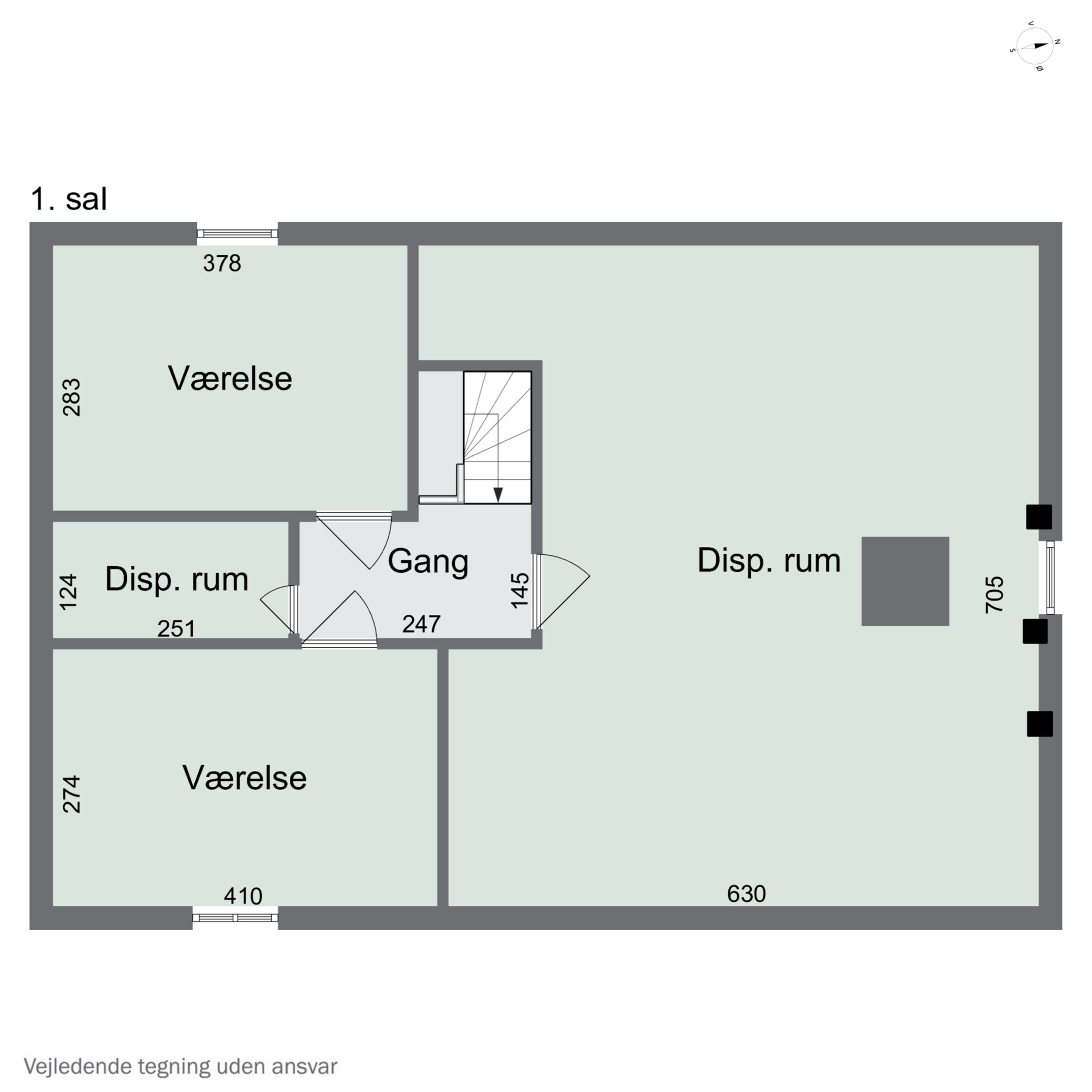 Plantegninger billede af Sønderbyvej 1, Sønderby, 4050 Skibby