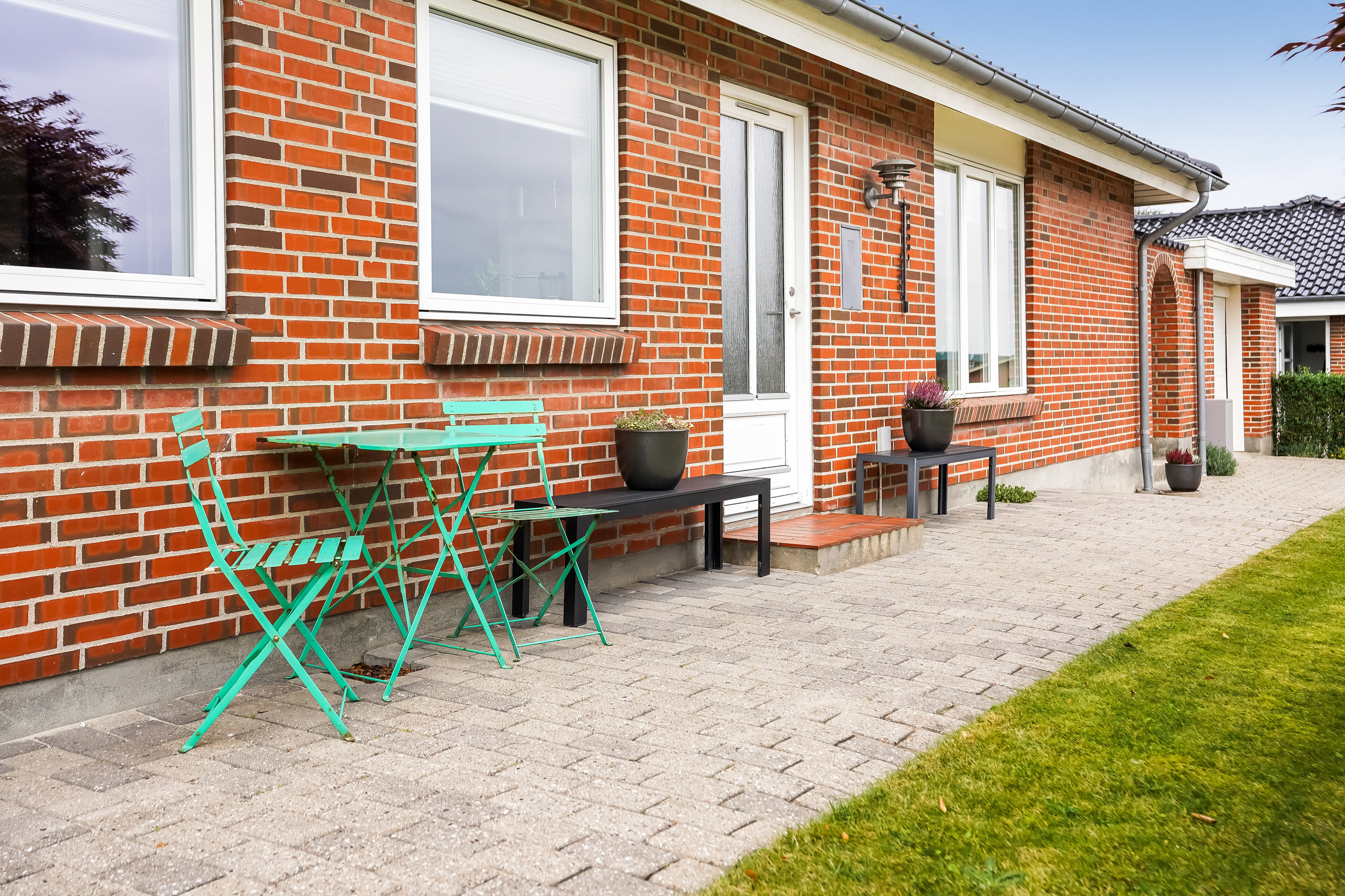 Miniaturebillede 1: terrasse. Billede af Rosenvænget 13, 7171 Uldum