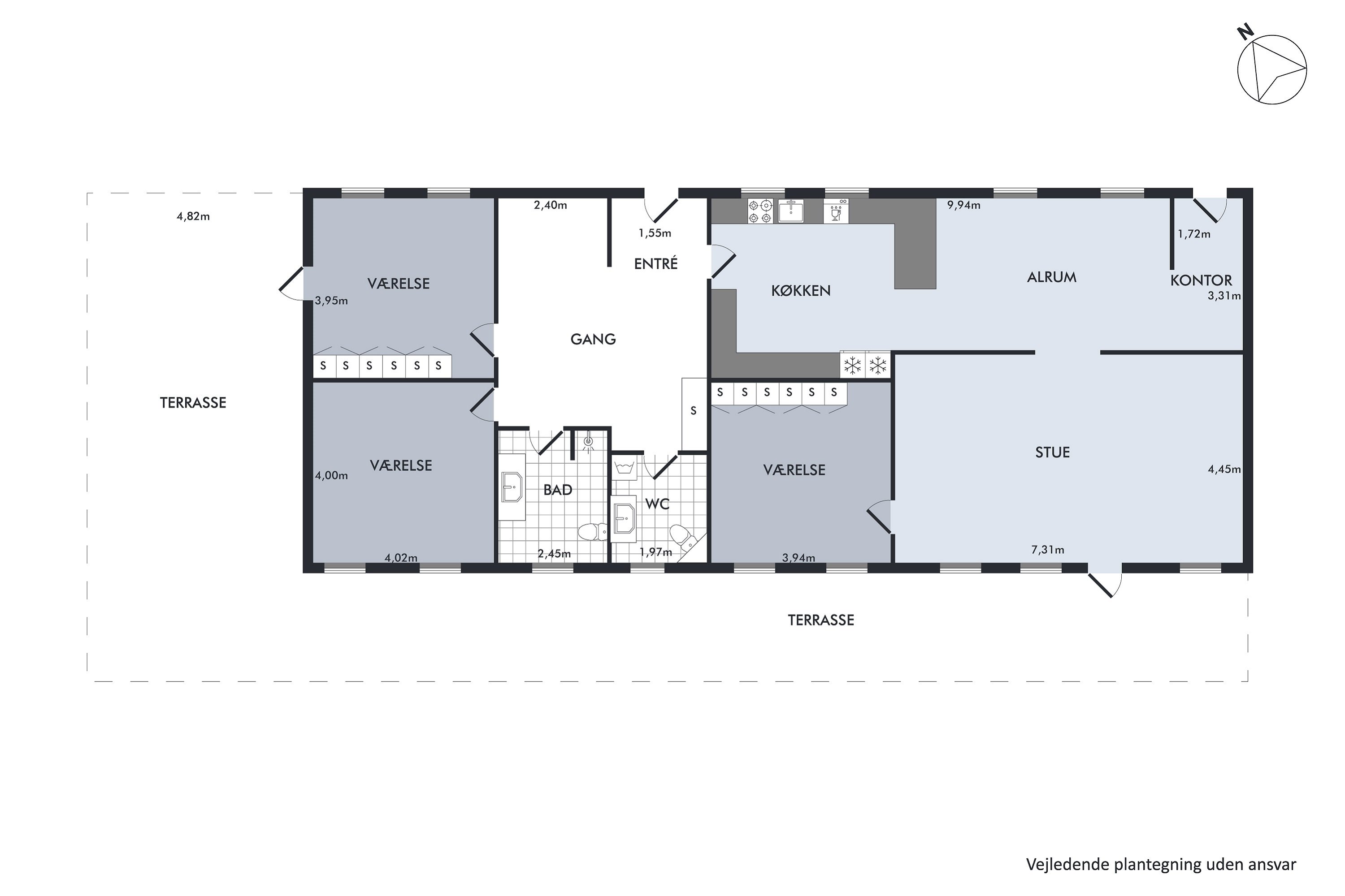 Plantegninger billede af Gravsholtvej 69, 9310 Vodskov