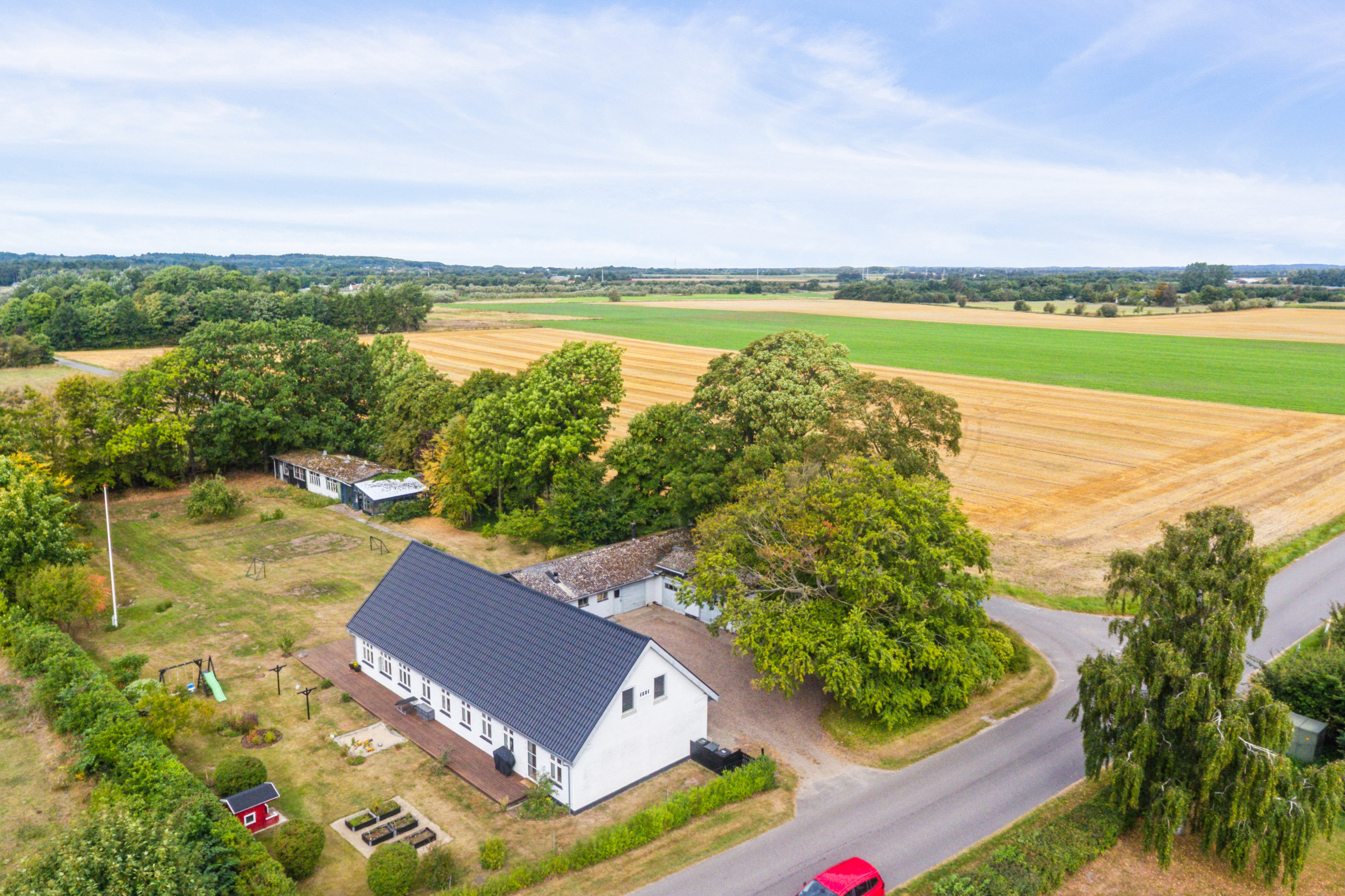 Fremhævet luftfoto billede i fuldskærmstilstand. Billede af Gravsholtvej 69, 9310 Vodskov