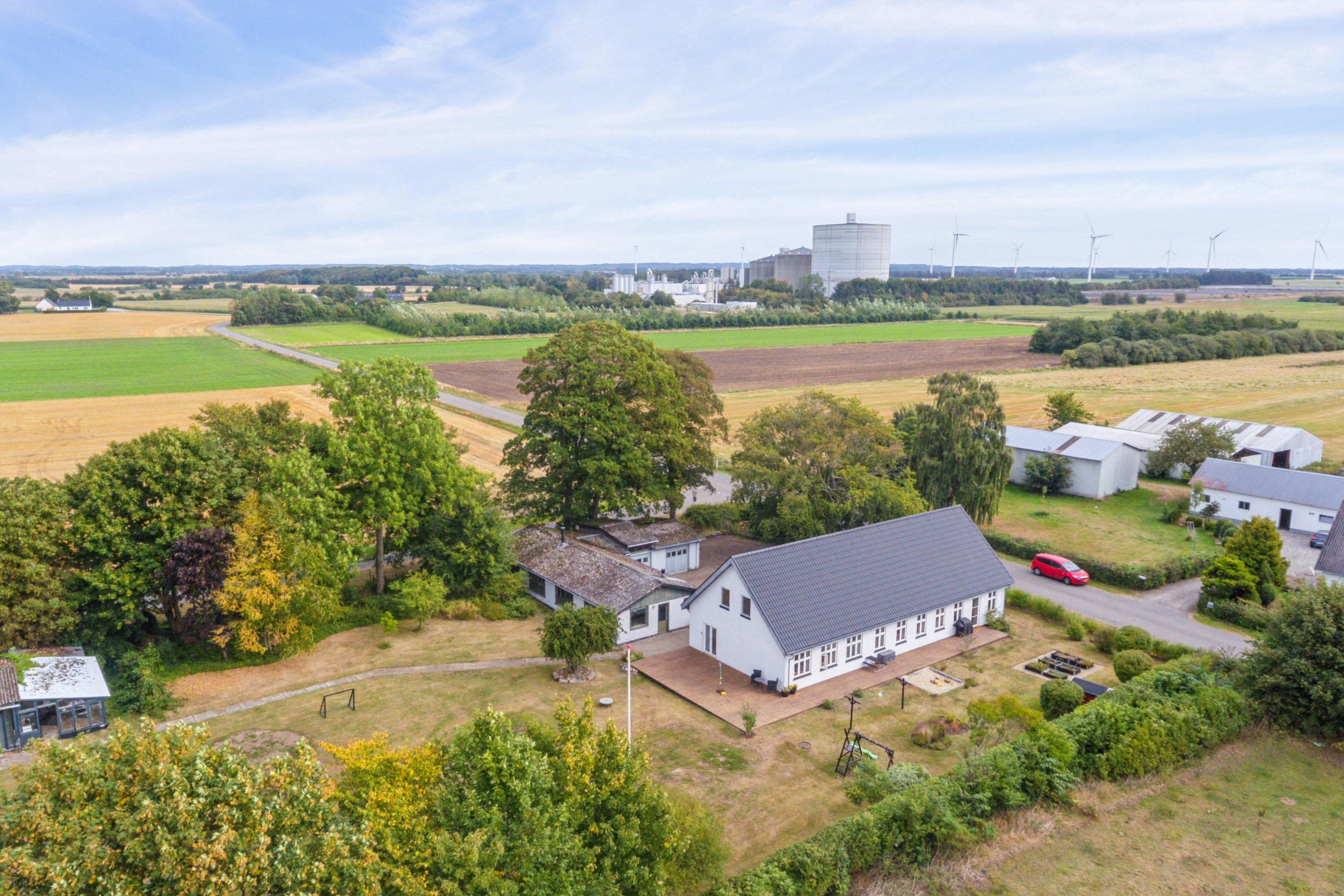 Fremhævet luftfoto billede i fuldskærmstilstand. Billede af Gravsholtvej 69, 9310 Vodskov