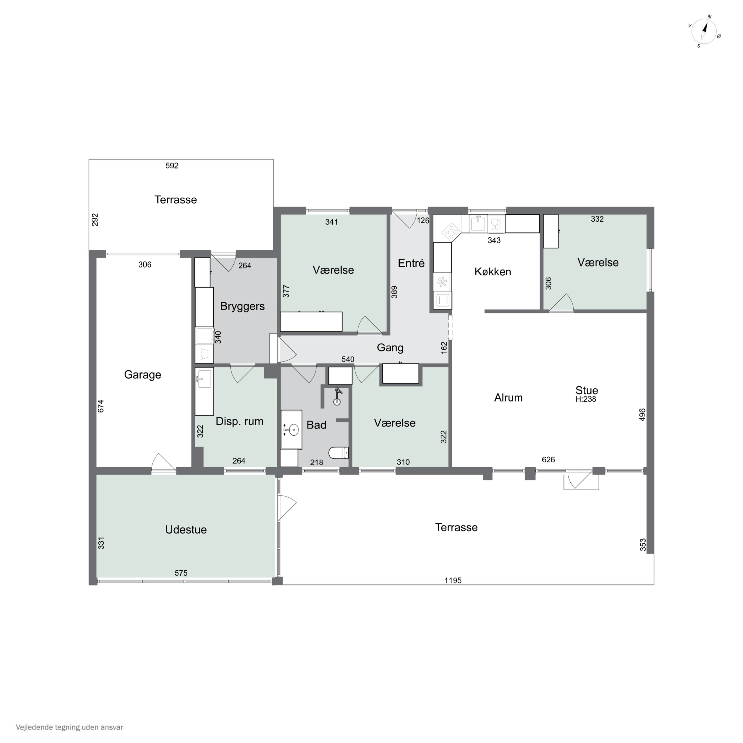 Plantegninger billede af Drosselvej 7, 8721 Daugård