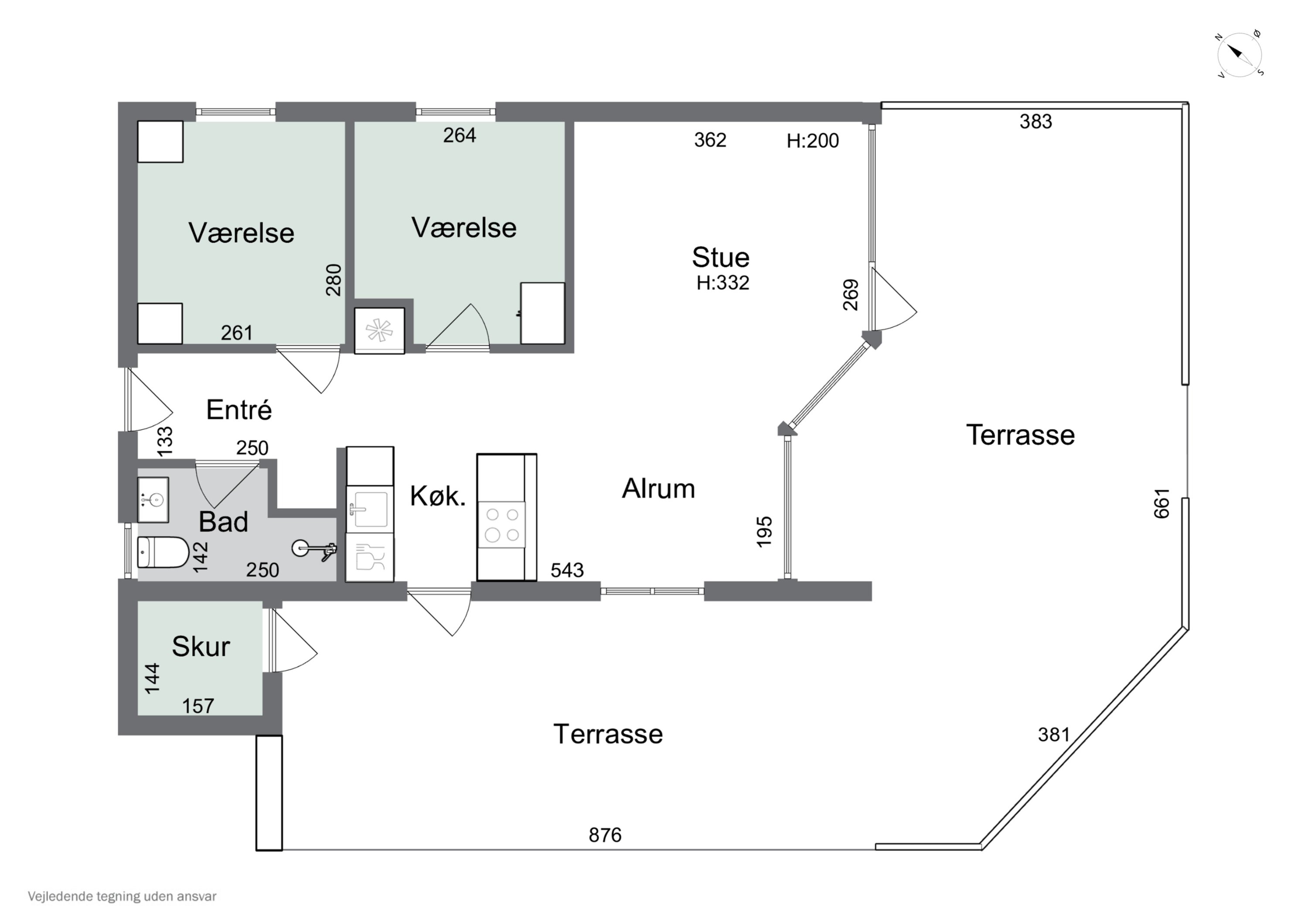 Plantegninger billede af Lynghusvej 1C, 4500 Nykøbing Sj