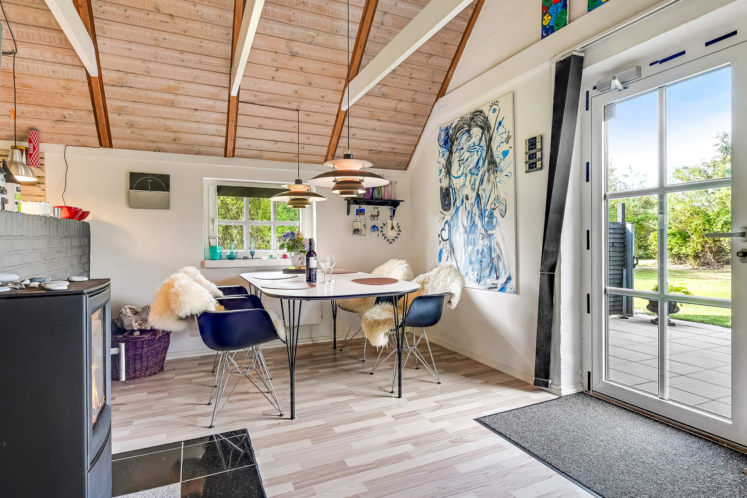 Fremhævet stue billede i fuldskærmstilstand. Billede af Hummelmosevej 21, Vedersø, 6990 Ulfborg