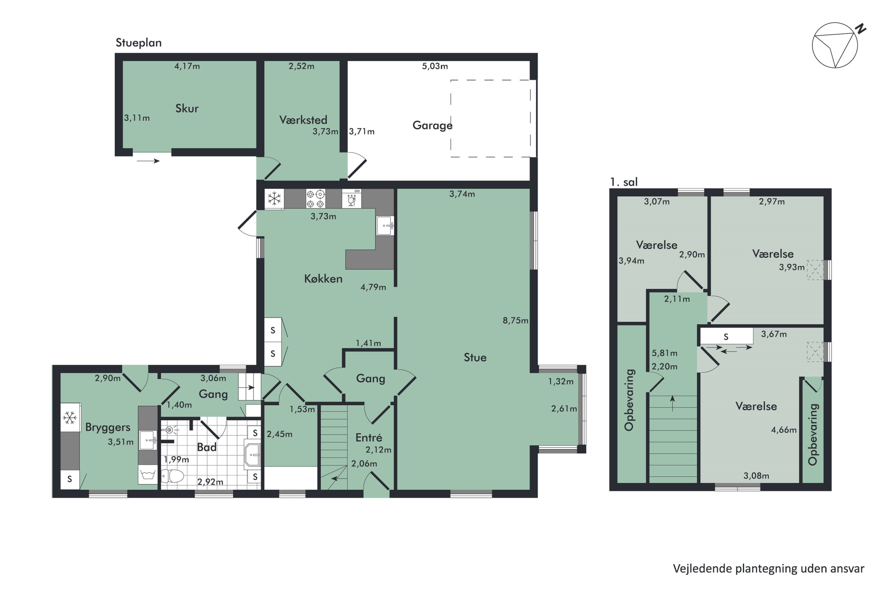 Plantegninger billede af Solbjergvej 3, Øster Hurup, 9560 Hadsund